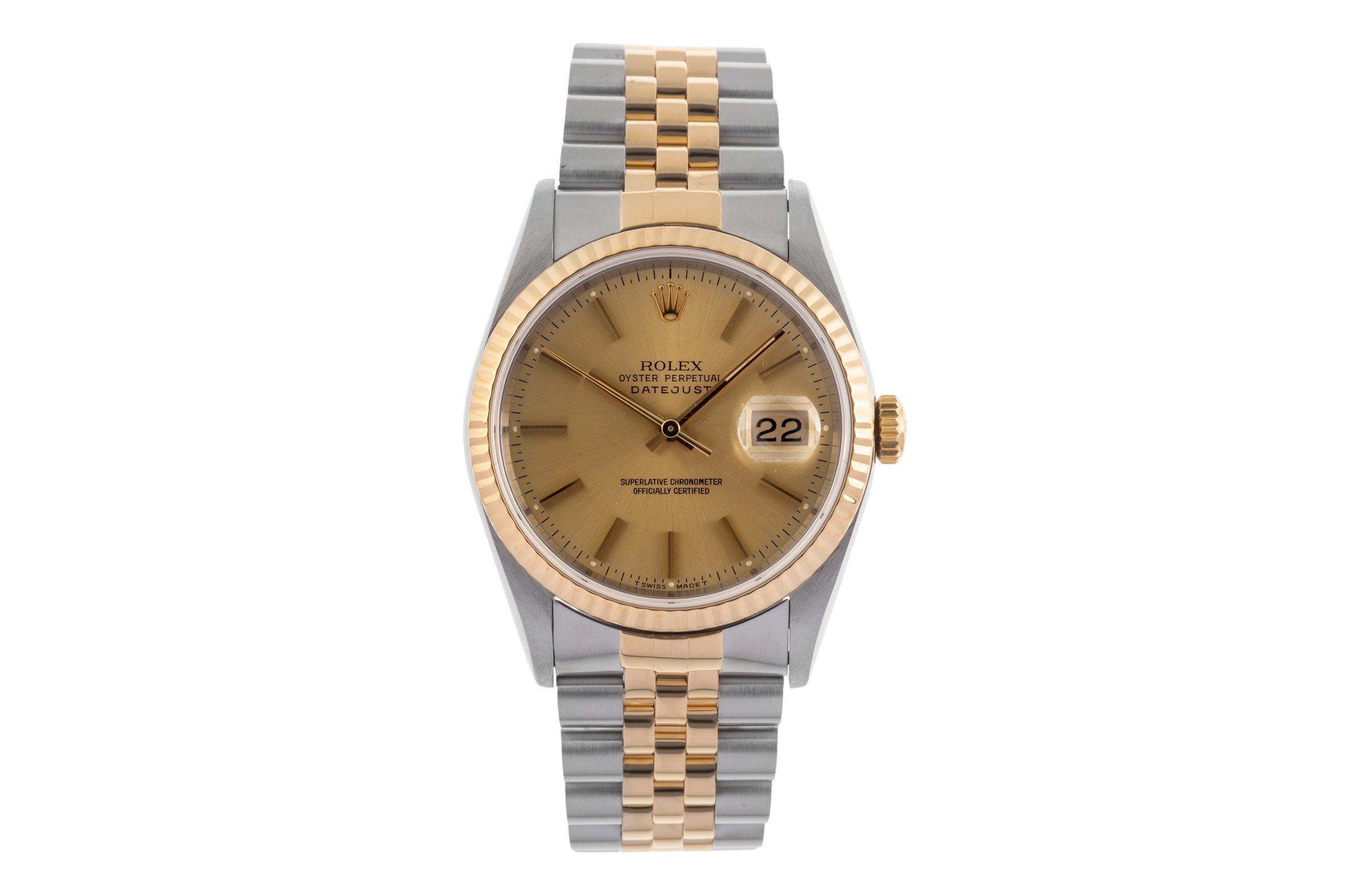 Rolex Datejust acero / oro automático reloj para caballeros 16233  [2501069]