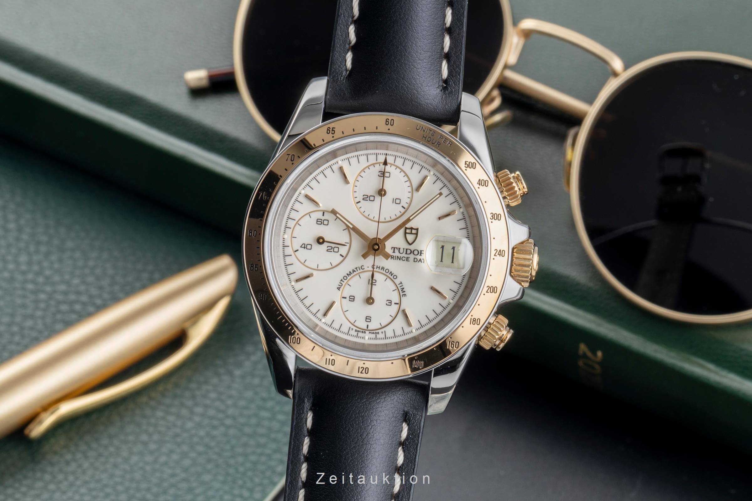 Tudor Prince Date cronógrafo acero / oro automático reloj para caballeros 79263P  [2501075]