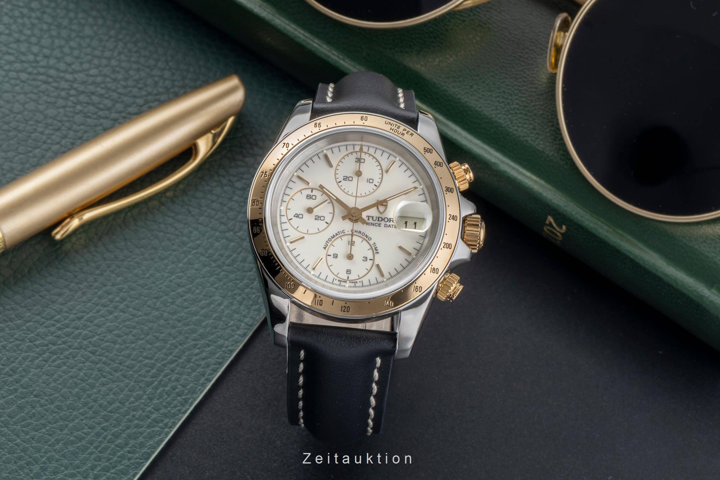 Tudor Prince Date cronógrafo acero / oro automático reloj para caballeros 79263P  [2501075]