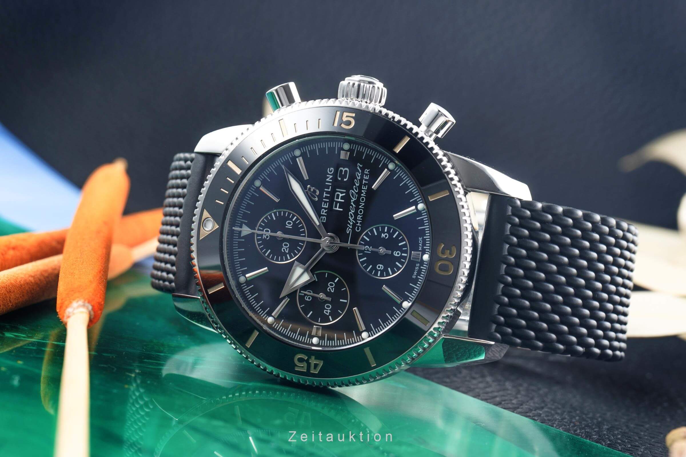 BREITLING Superocean Chronograph 自動巻き Breitling Superocean Chronograph steel automatic Kal. B13 Ref