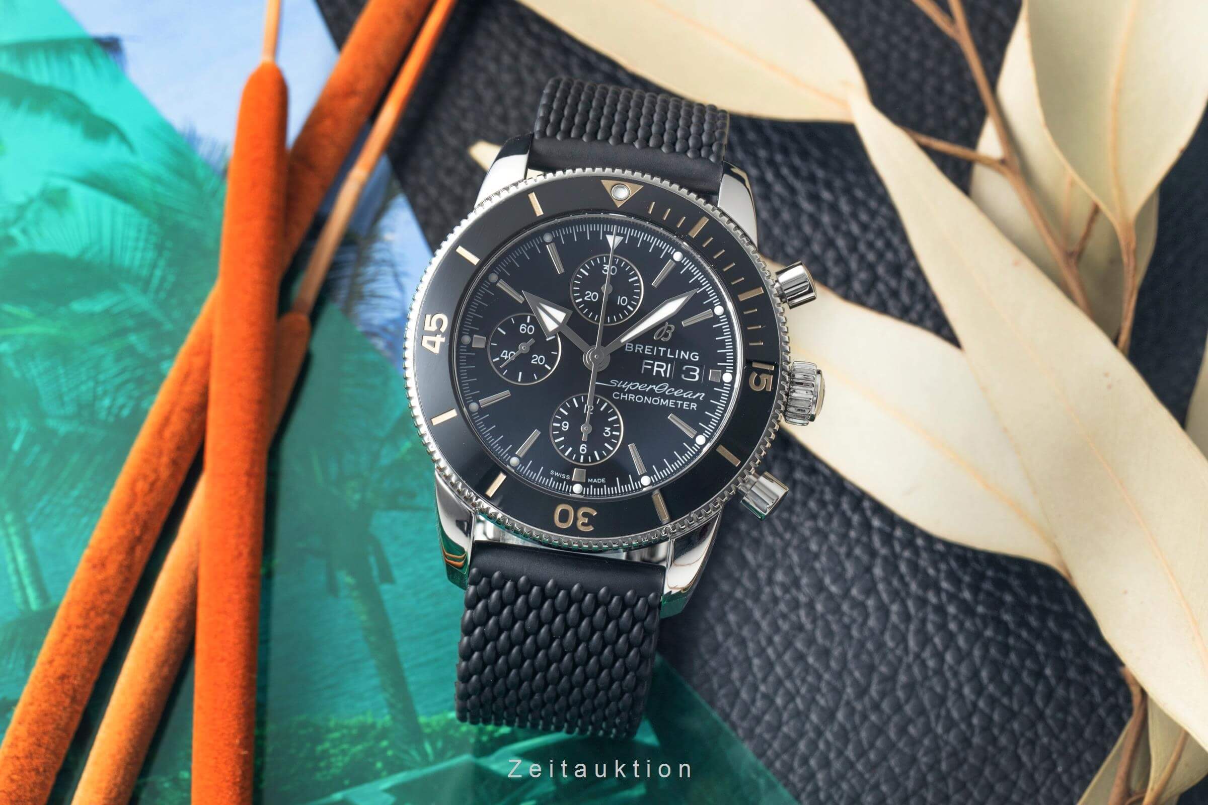 Breitling Superocean Chronograph chronographe acier automatique montre pour hommes A13313121B1S1 LP: 8250EUR  [2501083]