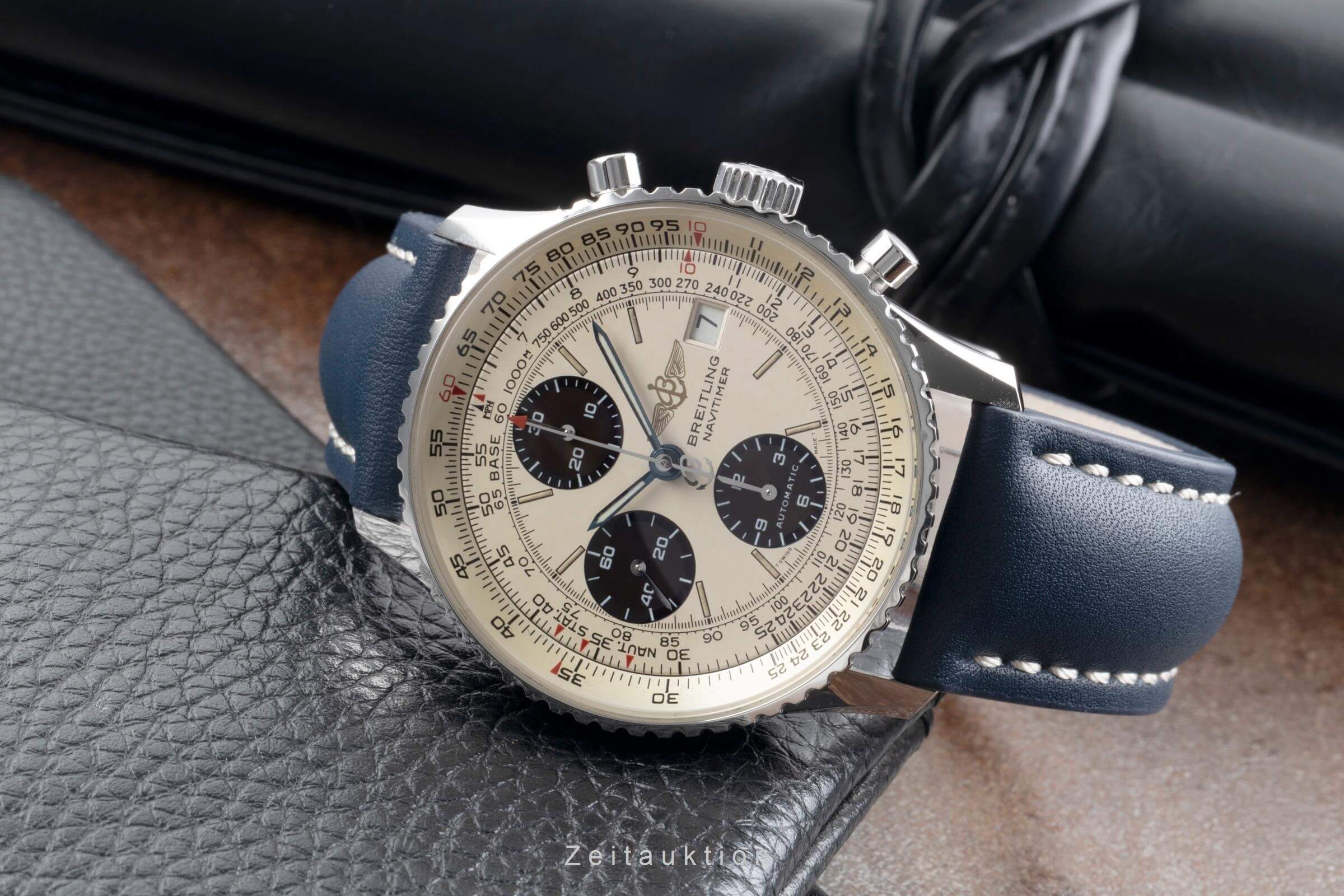 Breitling Navitimer cronógrafo acero automático reloj para caballeros A13022 LP: 8950EUR  [2501089]