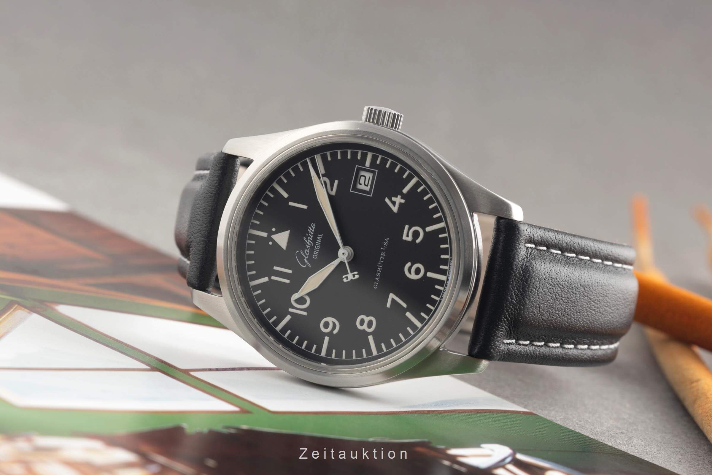 Glashütte Original Navigator Automatik GUB 10-30 Stahl Ref. 10-33-07-07-04   [2501092]