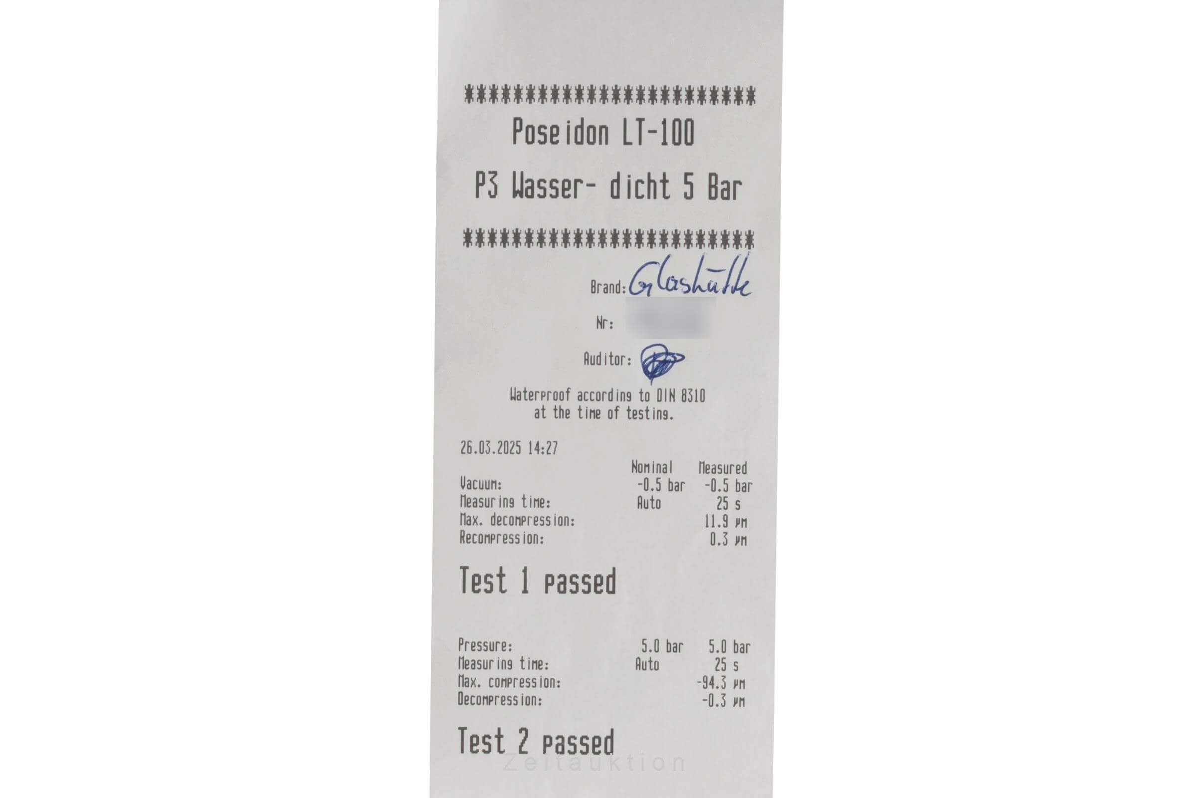 Glashütte Original Navigator Automatik GUB 10-30 Stahl Ref. 10-33-07-07-04   [2501092]