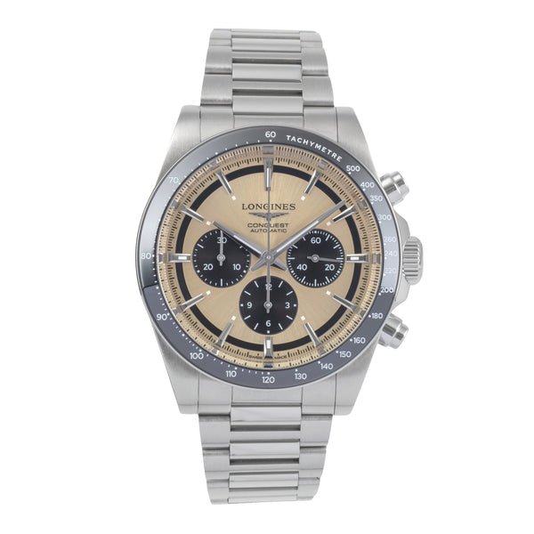 Longines Conquest Chronograph Stahl Automatik Herrenuhr Ref. L38354326 B&P [2501127]