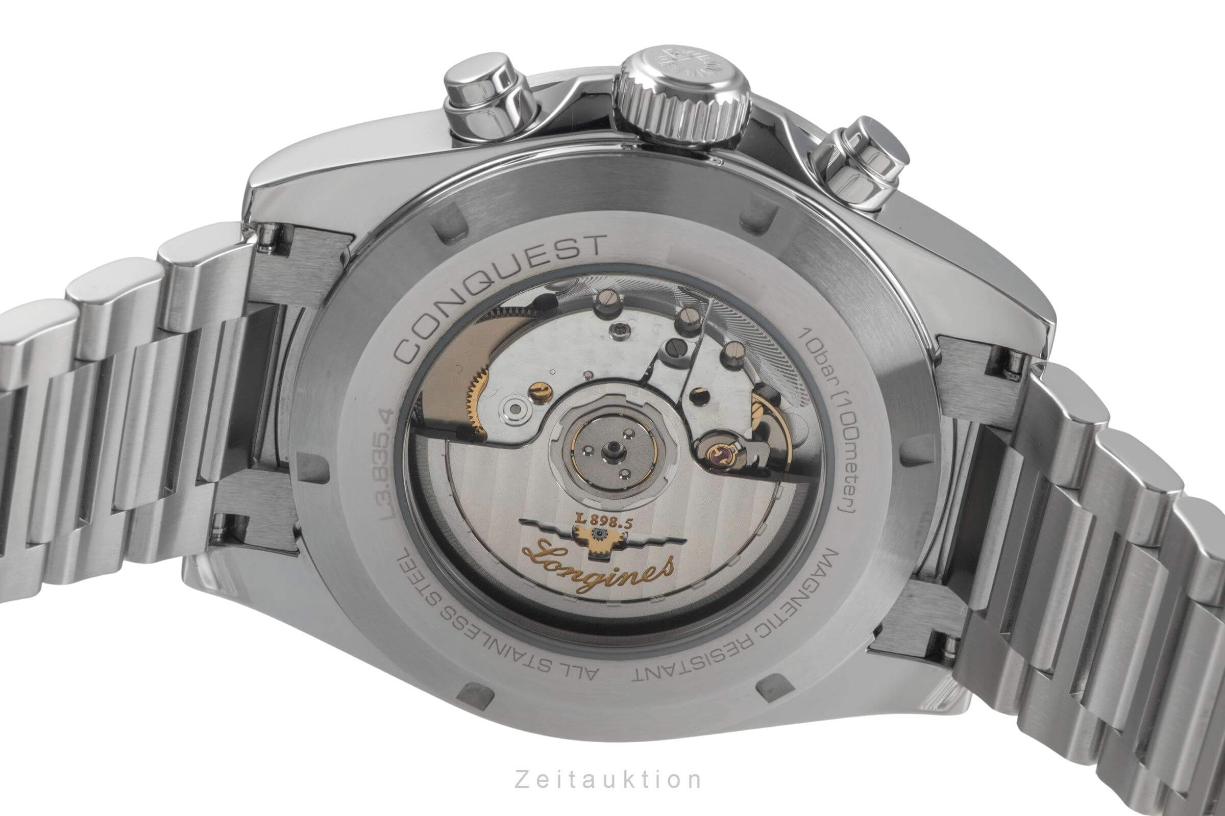 Longines Conquest Chronograph Stahl Automatik Herrenuhr Ref. L38354326 B&P [2501127]