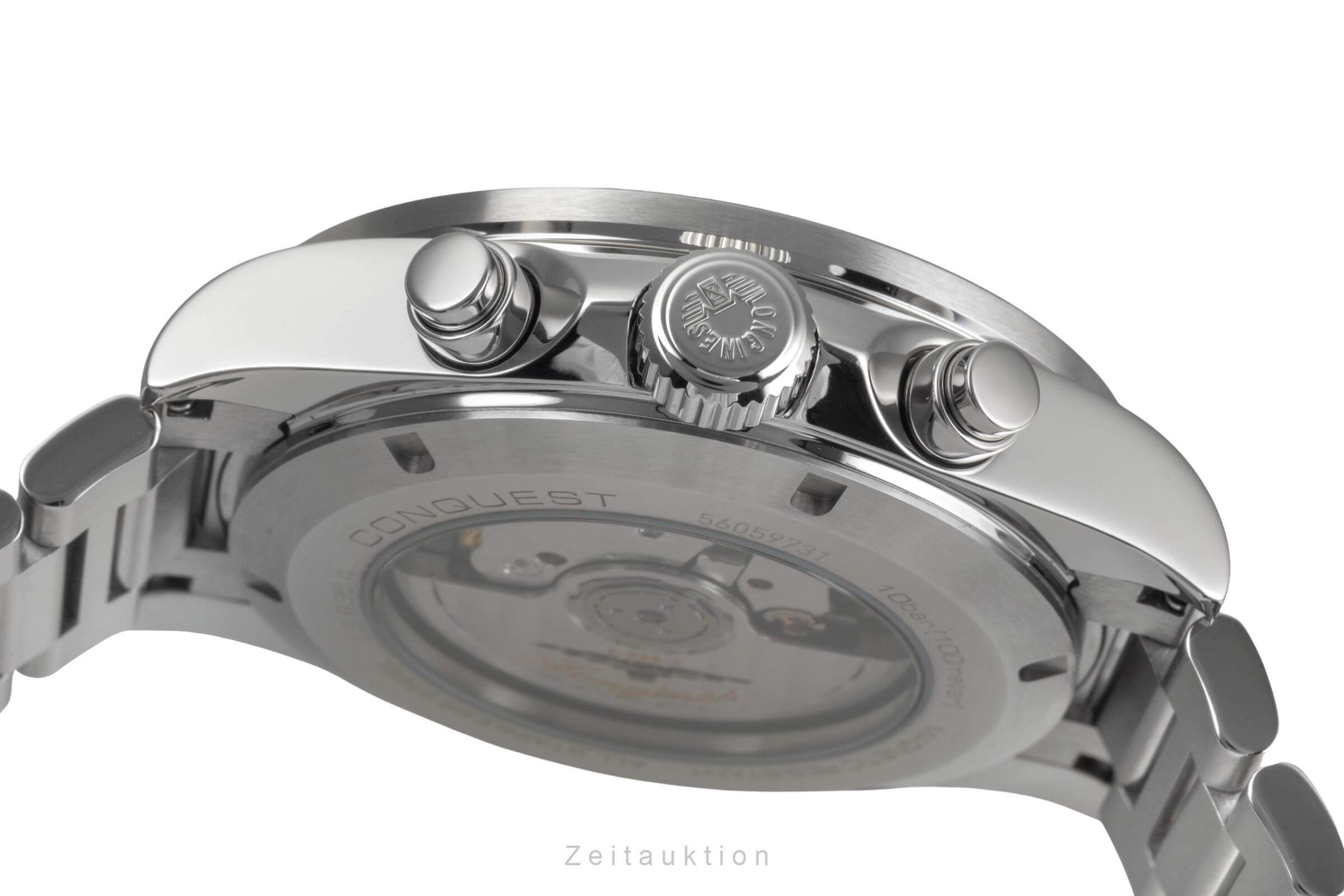 Longines Conquest Chronograph Stahl Automatik Herrenuhr Ref. L38354326 B&P [2501127]