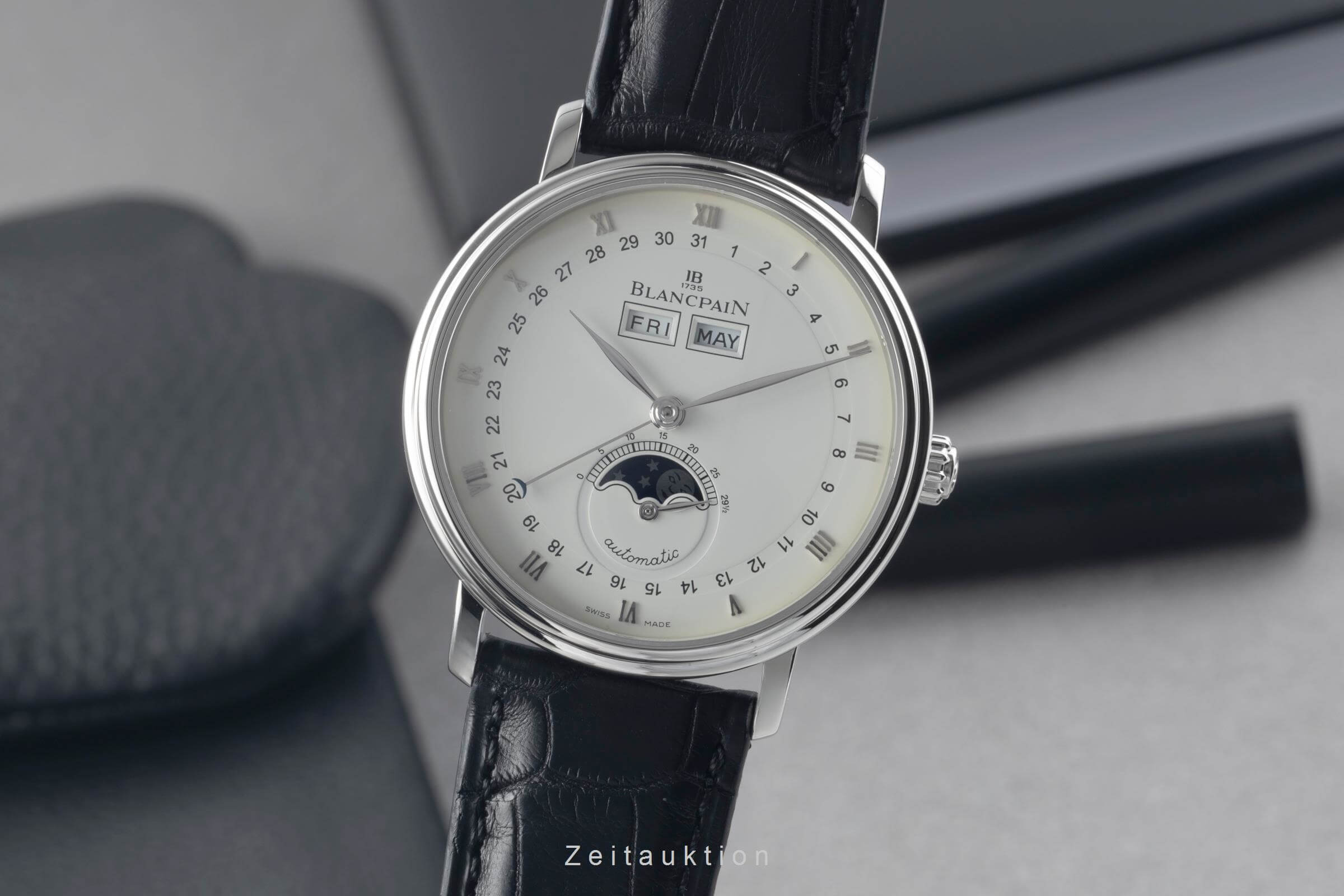 Blancpain Villeret acciaio automatismo orologio da uomo 6263-1127-55A LP: 15300EUR  [2501131]