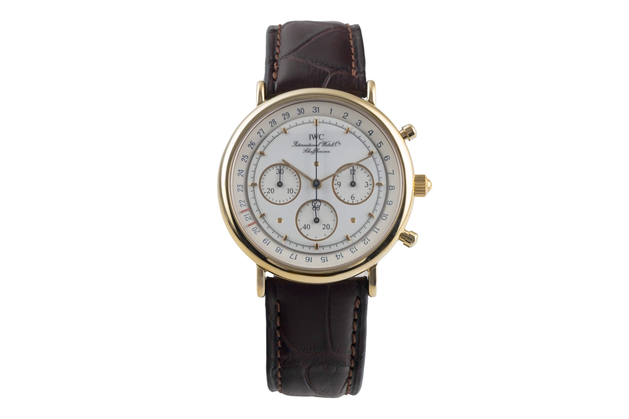 IWC Portofino cronógrafo oro de 18 quilates cuarzo reloj para caballeros IW373101  [2501132]