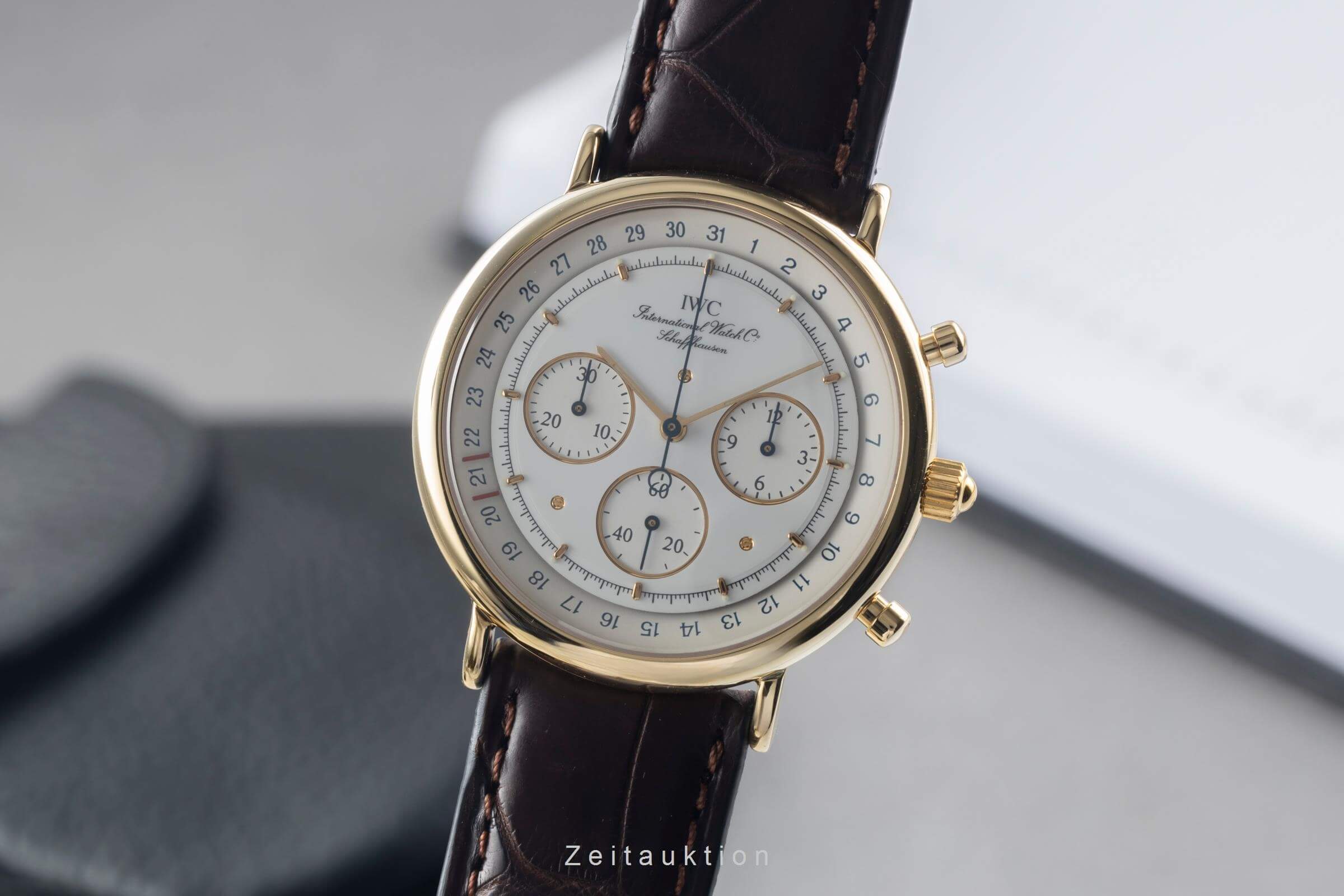 IWC Portofino cronógrafo oro de 18 quilates cuarzo reloj para caballeros IW373101  [2501132]