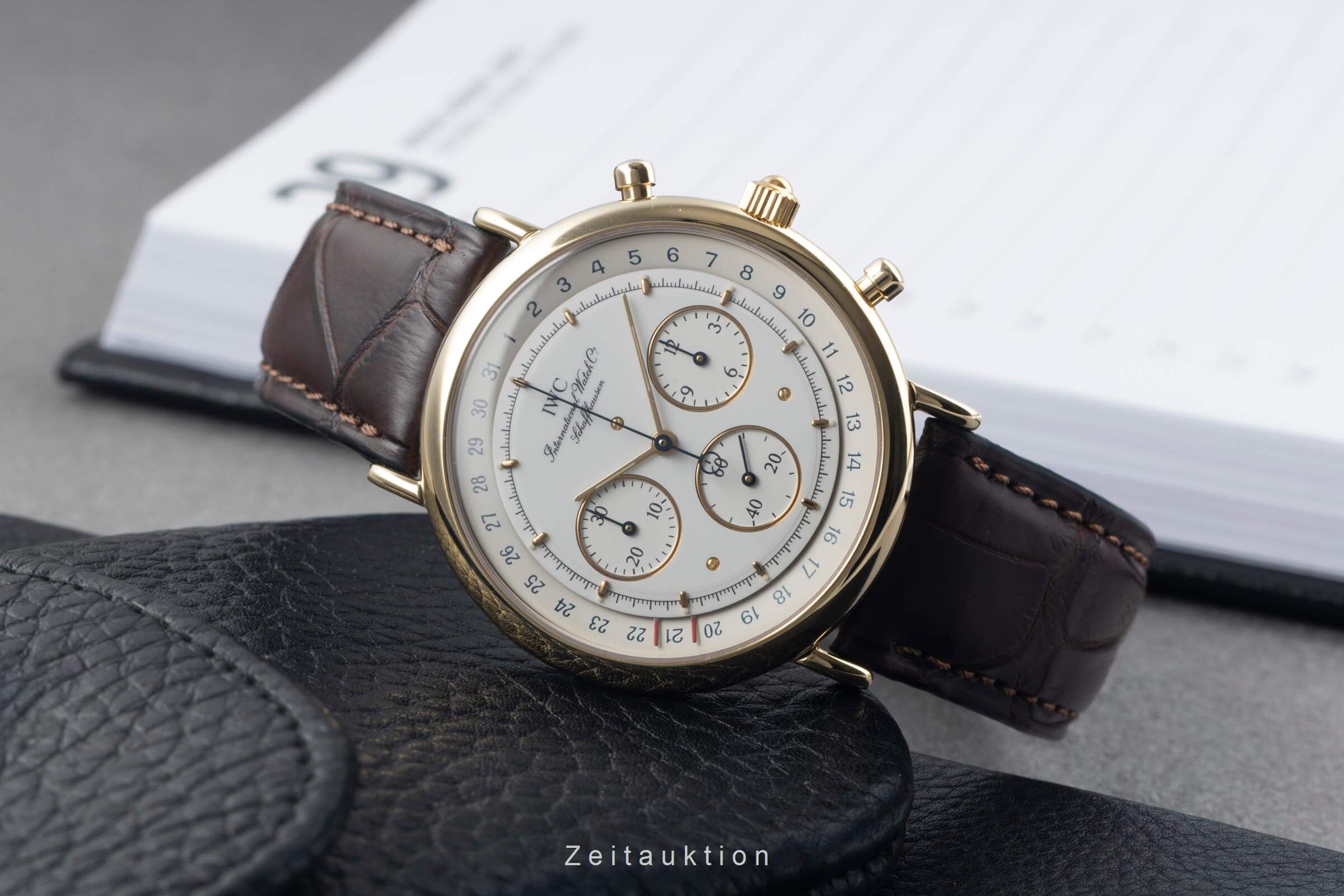 IWC Portofino cronógrafo oro de 18 quilates cuarzo reloj para caballeros IW373101  [2501132]