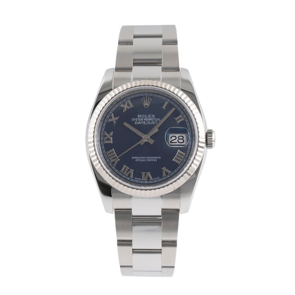 Rolex Datejust steel / white gold automatic men's watch 116234  [2501133]