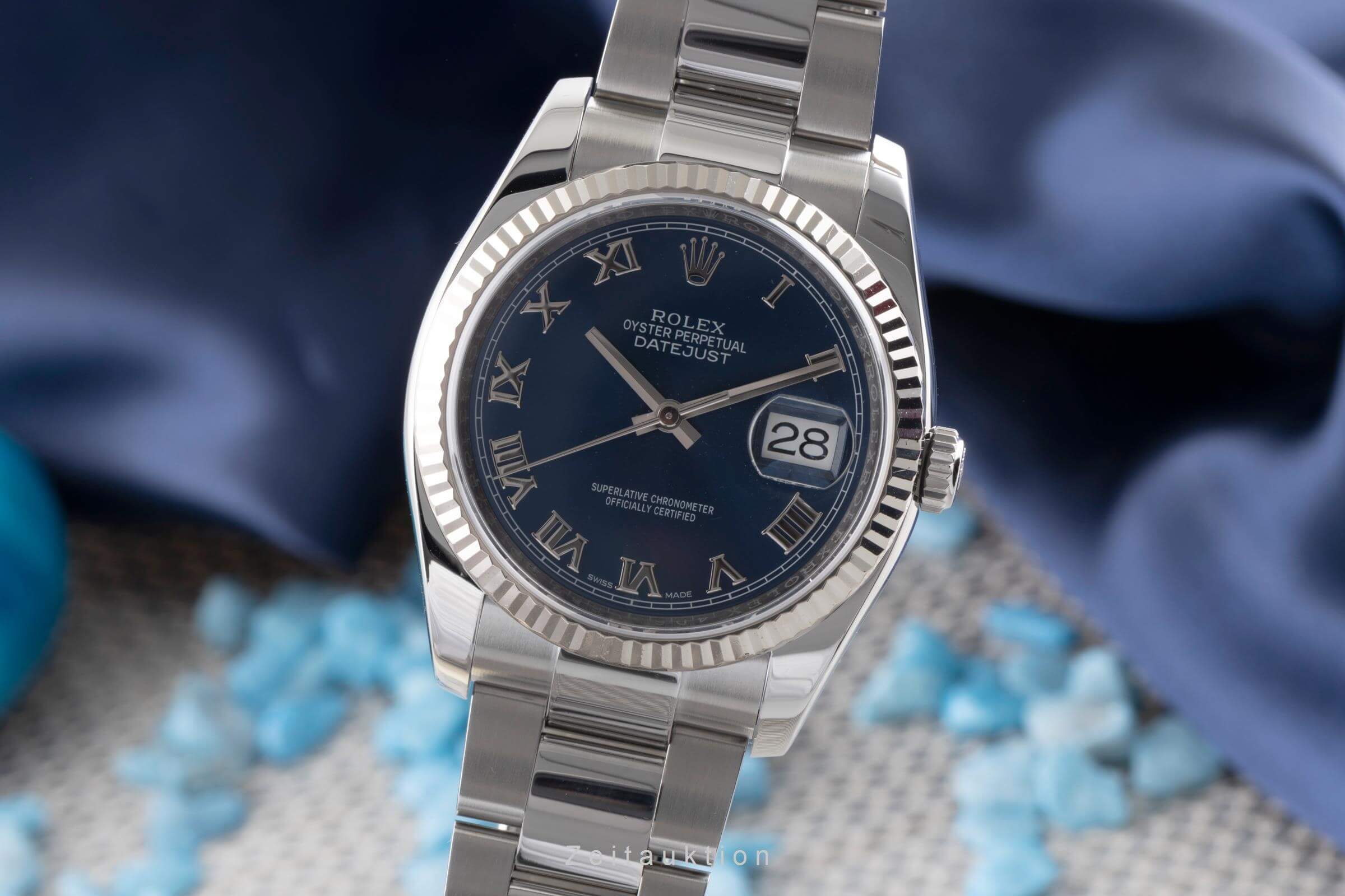 Rolex Datejust steel / white gold automatic men's watch 116234  [2501133]