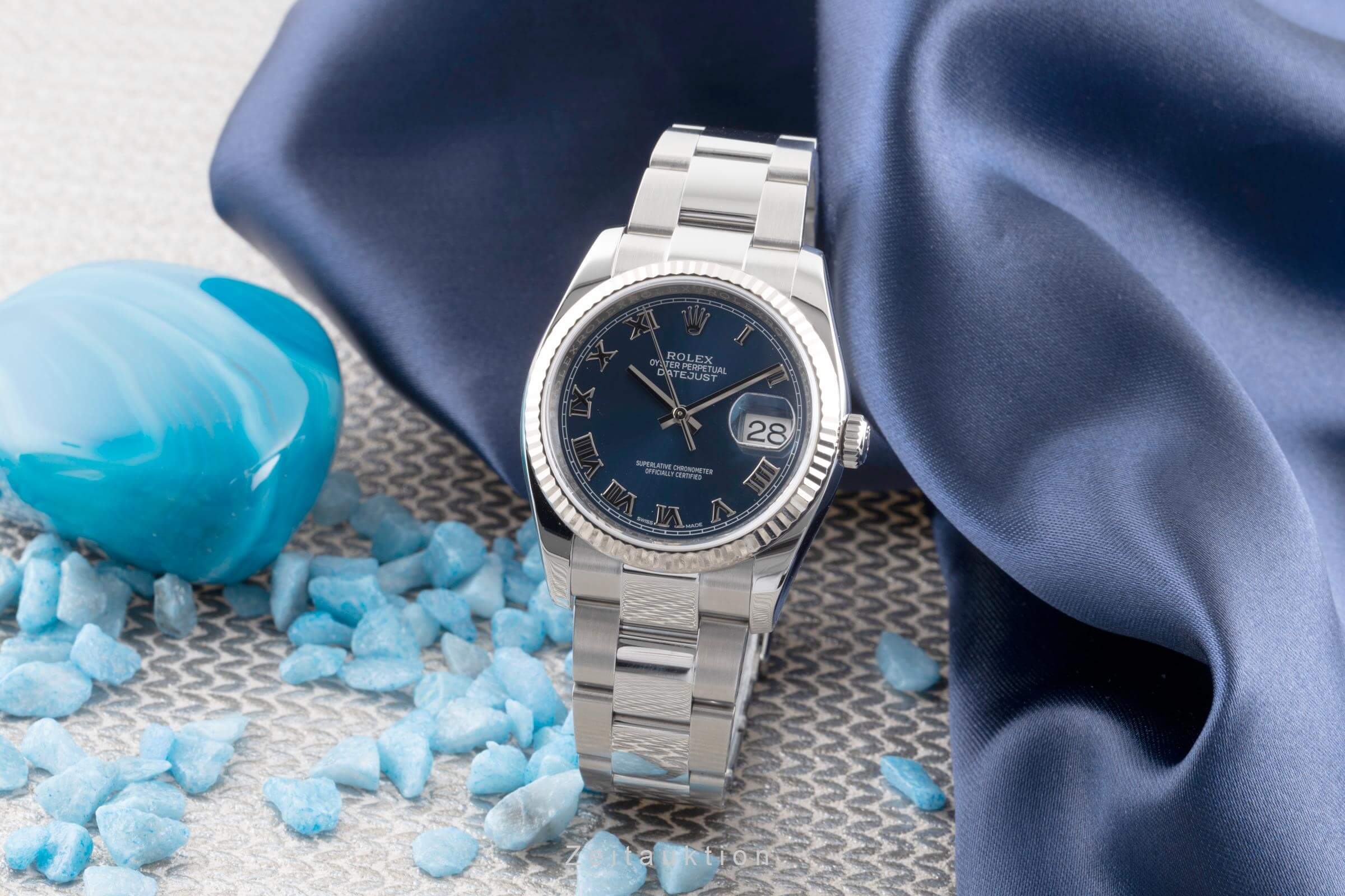 Rolex Datejust steel / white gold automatic men's watch 116234  [2501133]