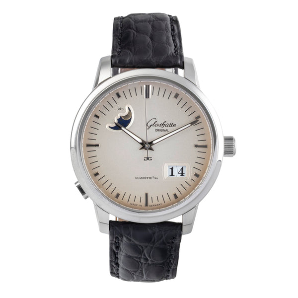 Glashütte Senator acier automatique montre pour hommes 100-04-13-02-04 LP: 12100EUR  [2501142]