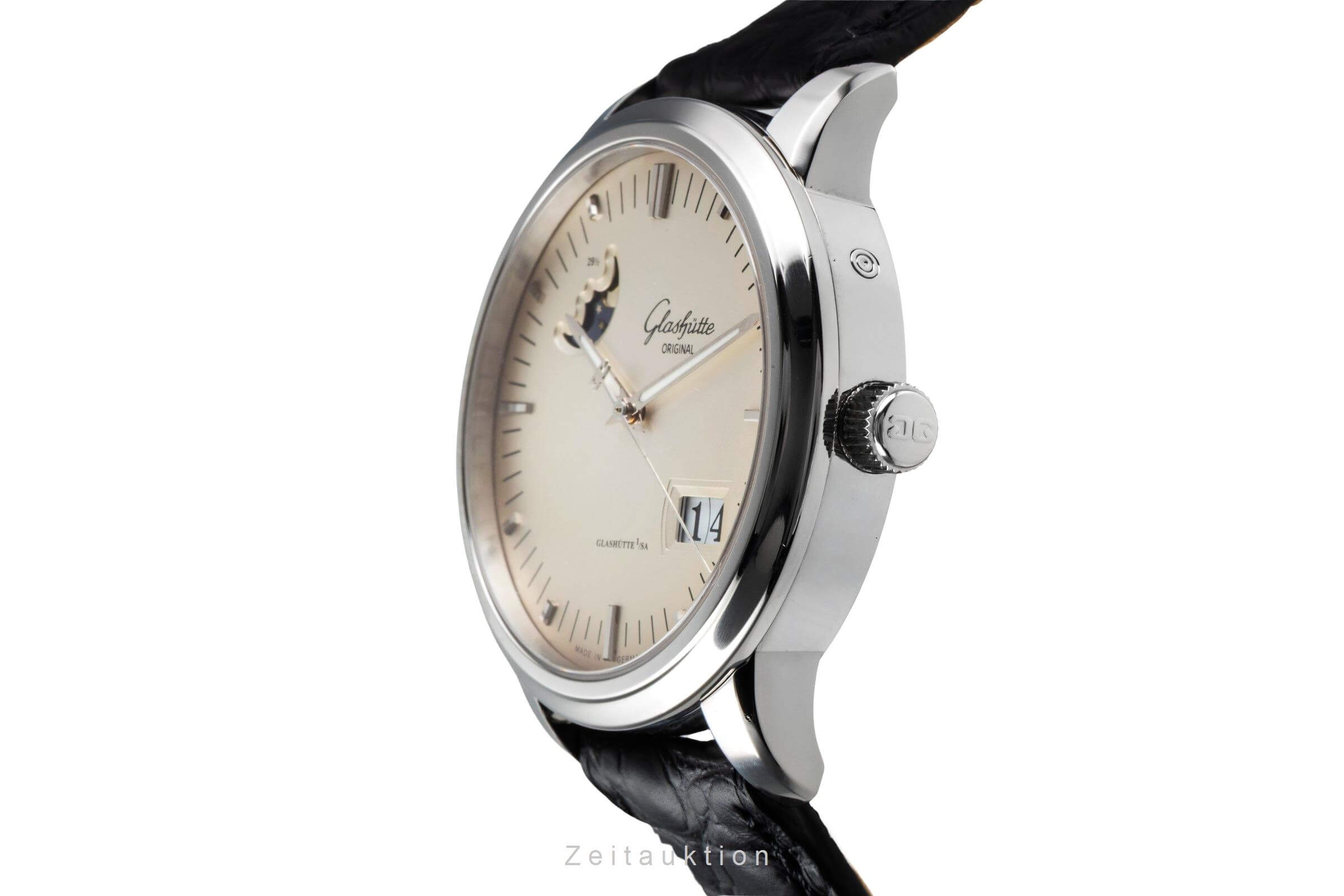 Glashütte Senator acier automatique montre pour hommes 100-04-13-02-04 LP: 12100EUR  [2501142]