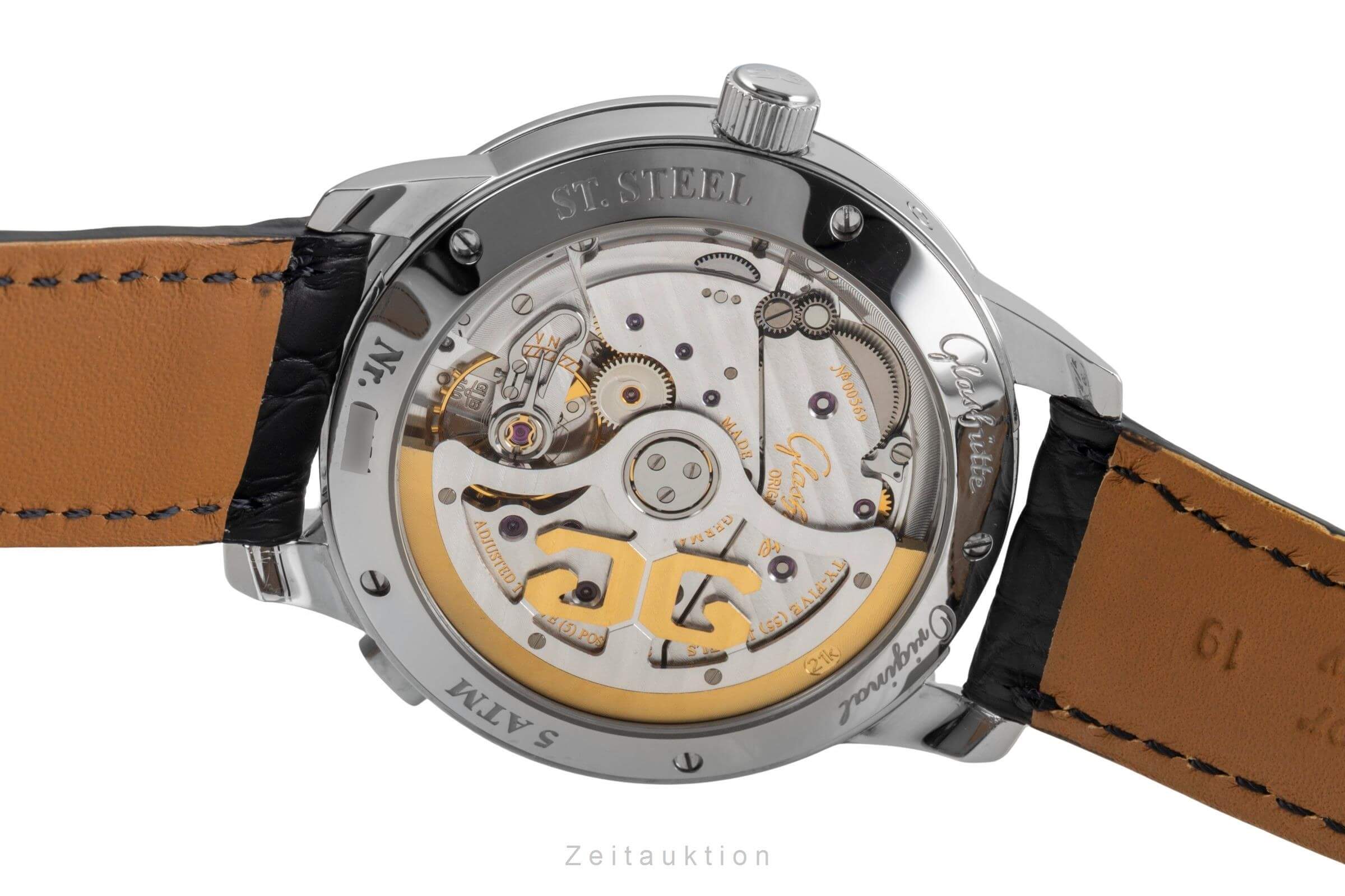 Glashütte Senator acier automatique montre pour hommes 100-04-13-02-04 LP: 12100EUR  [2501142]