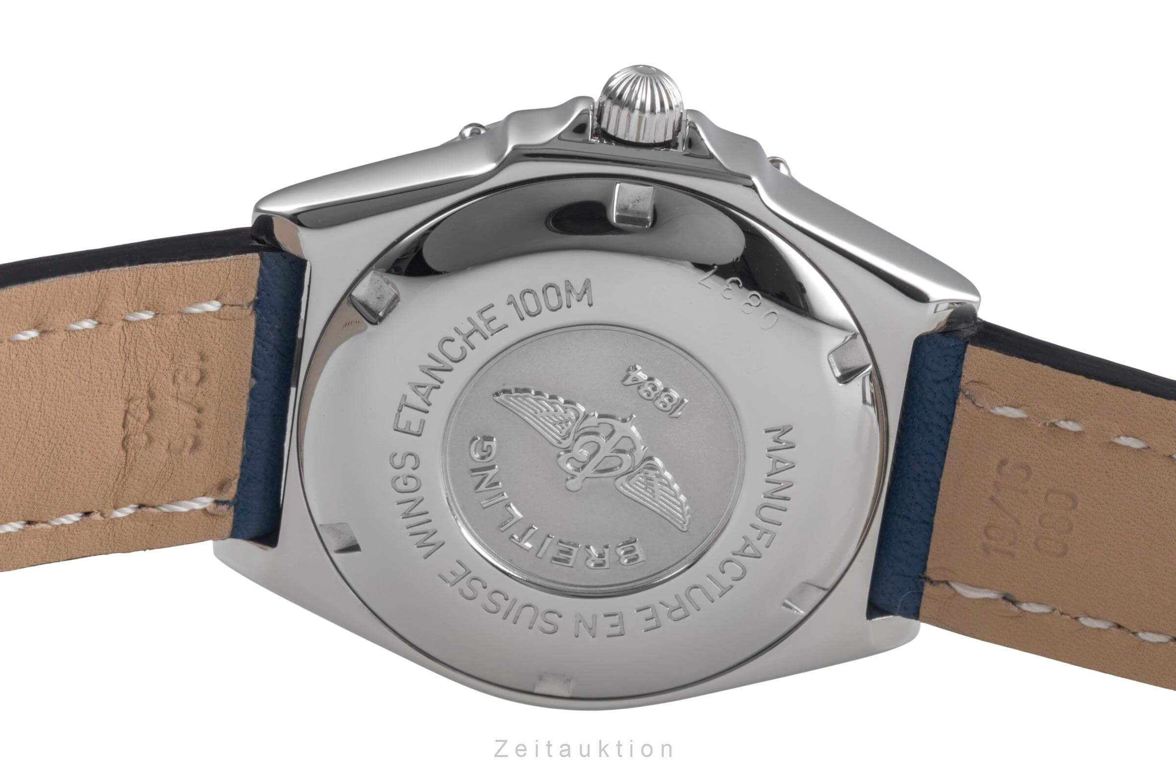 Breitling Wings Blue Dial Edelstahl Herrenuhr Ref. A66050 Klassiker [2501144]