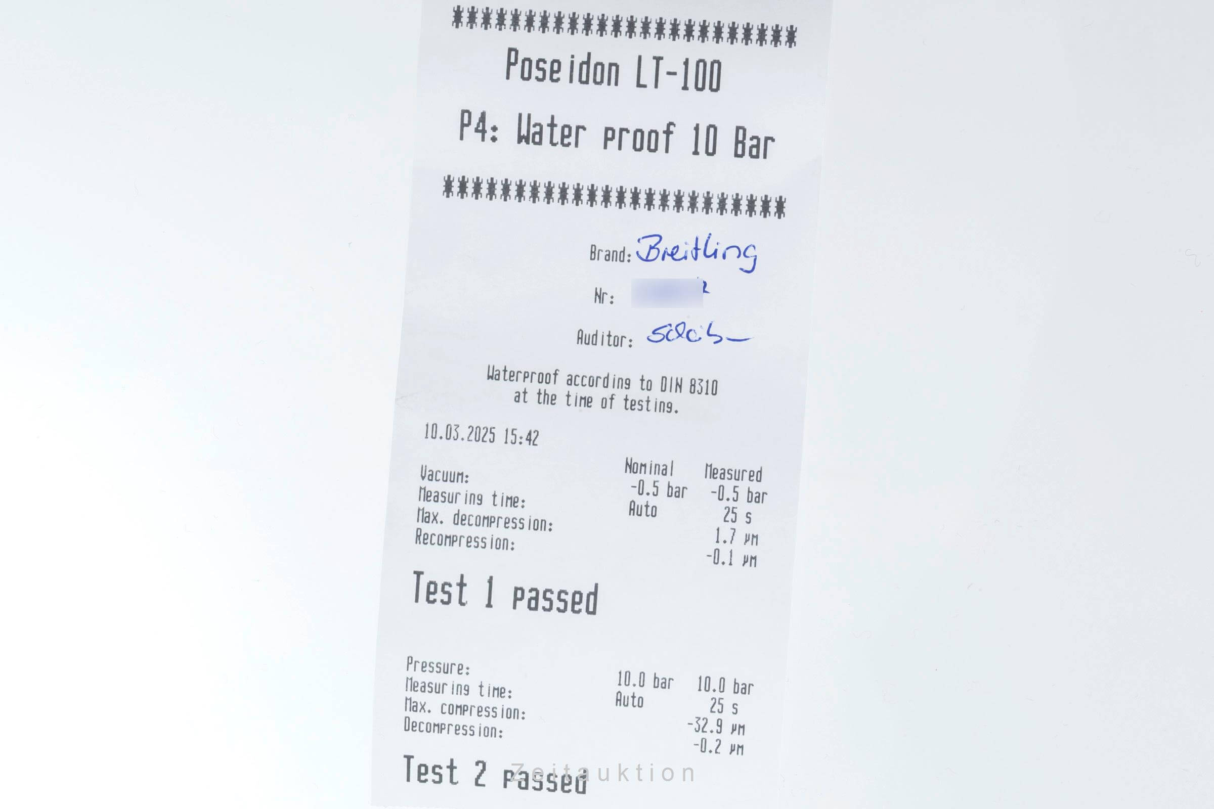 Breitling Wings Blue Dial Edelstahl Herrenuhr Ref. A66050 Klassiker [2501144]