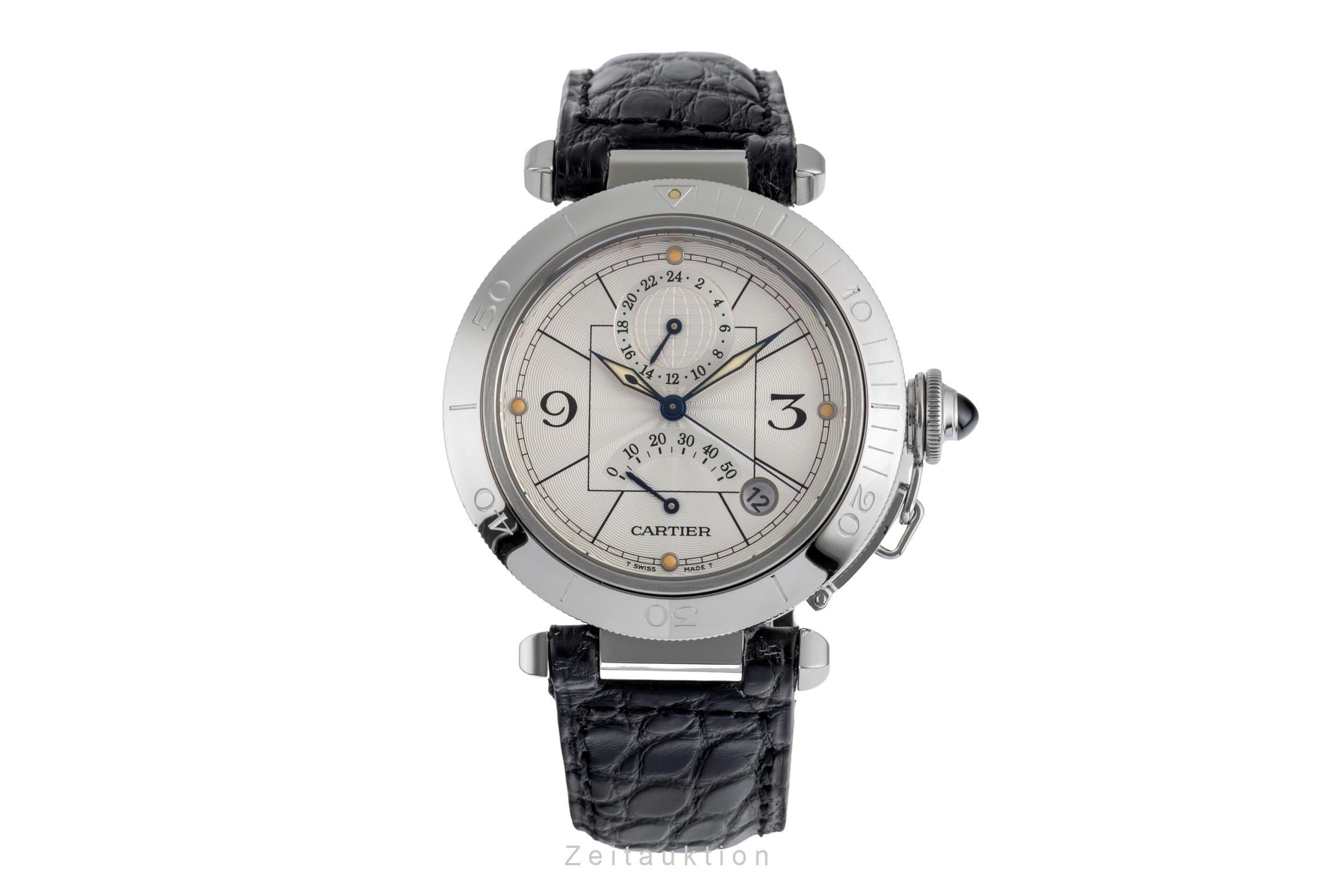 Cartier Pasha steel automatic men's watch W3103755  [2501150]