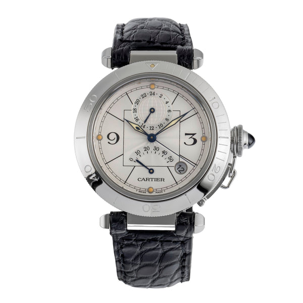 Cartier Pasha steel automatic men's watch W3103755  [2501150]