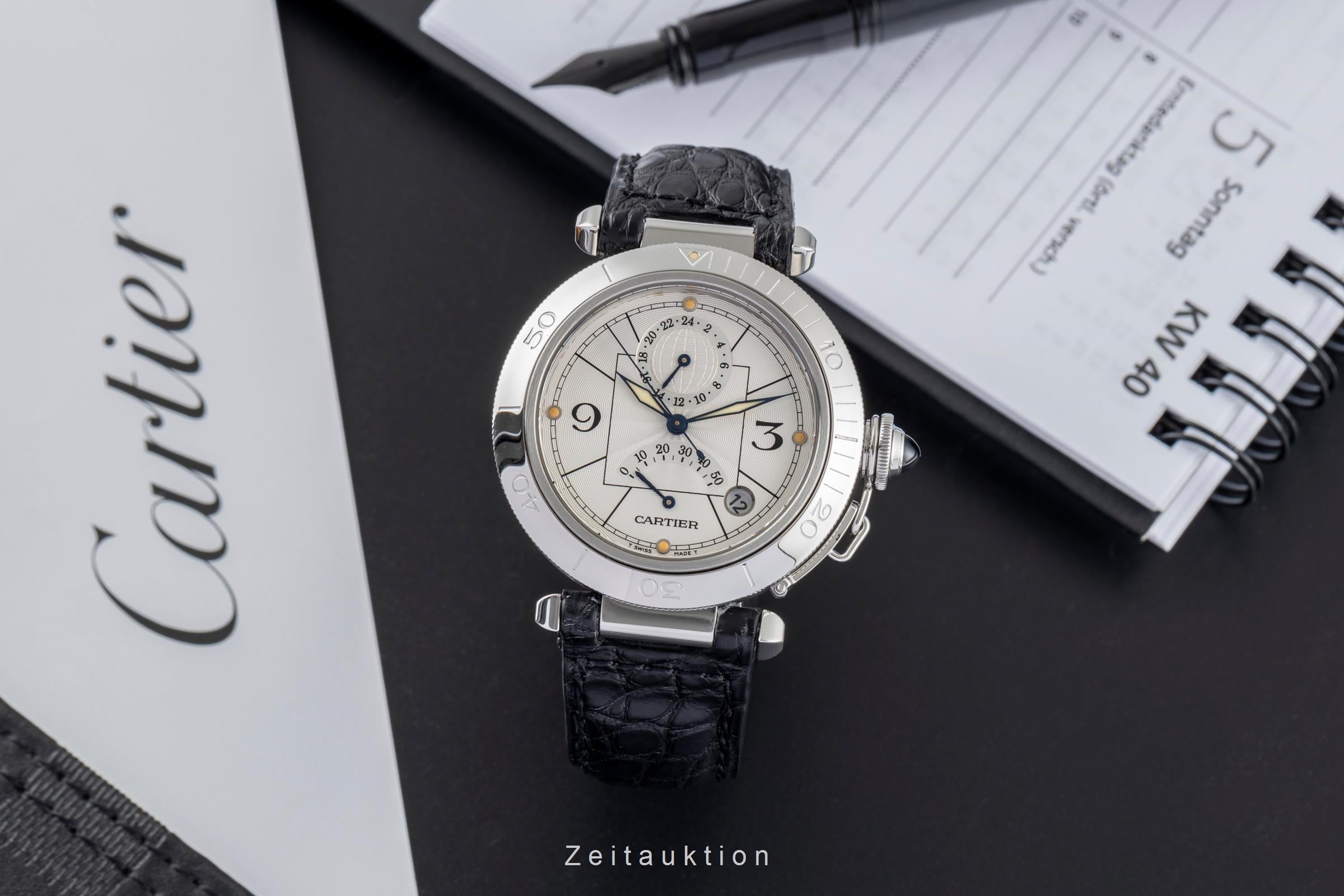 Cartier Pasha steel automatic men's watch W3103755  [2501150]