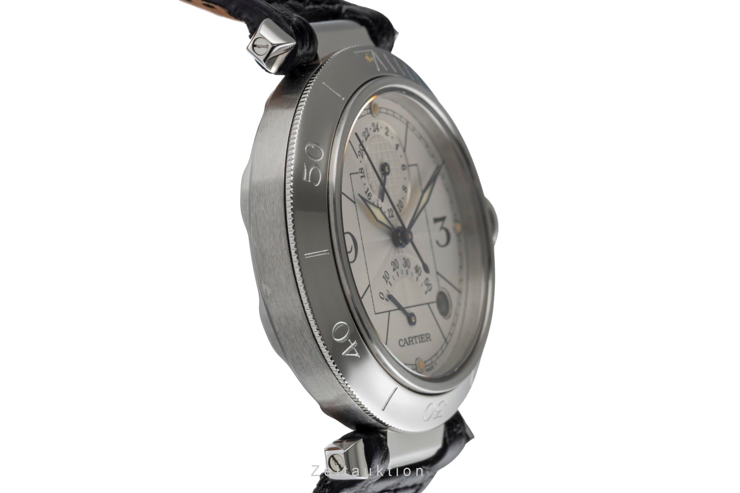 Cartier Pasha steel automatic men's watch W3103755  [2501150]