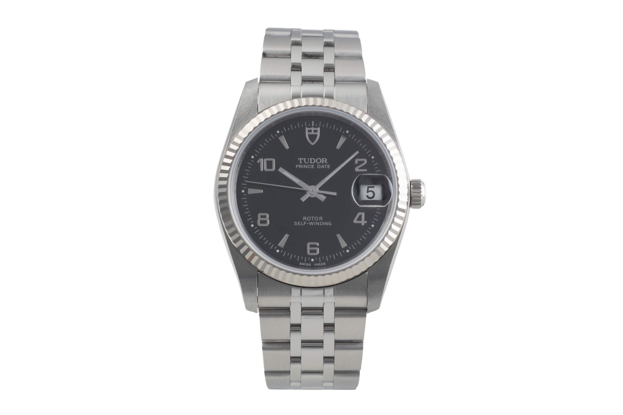 Tudor Prince Date acciaio / oro bianco automatismo orologio da uomo 74034-0012  [2501166]