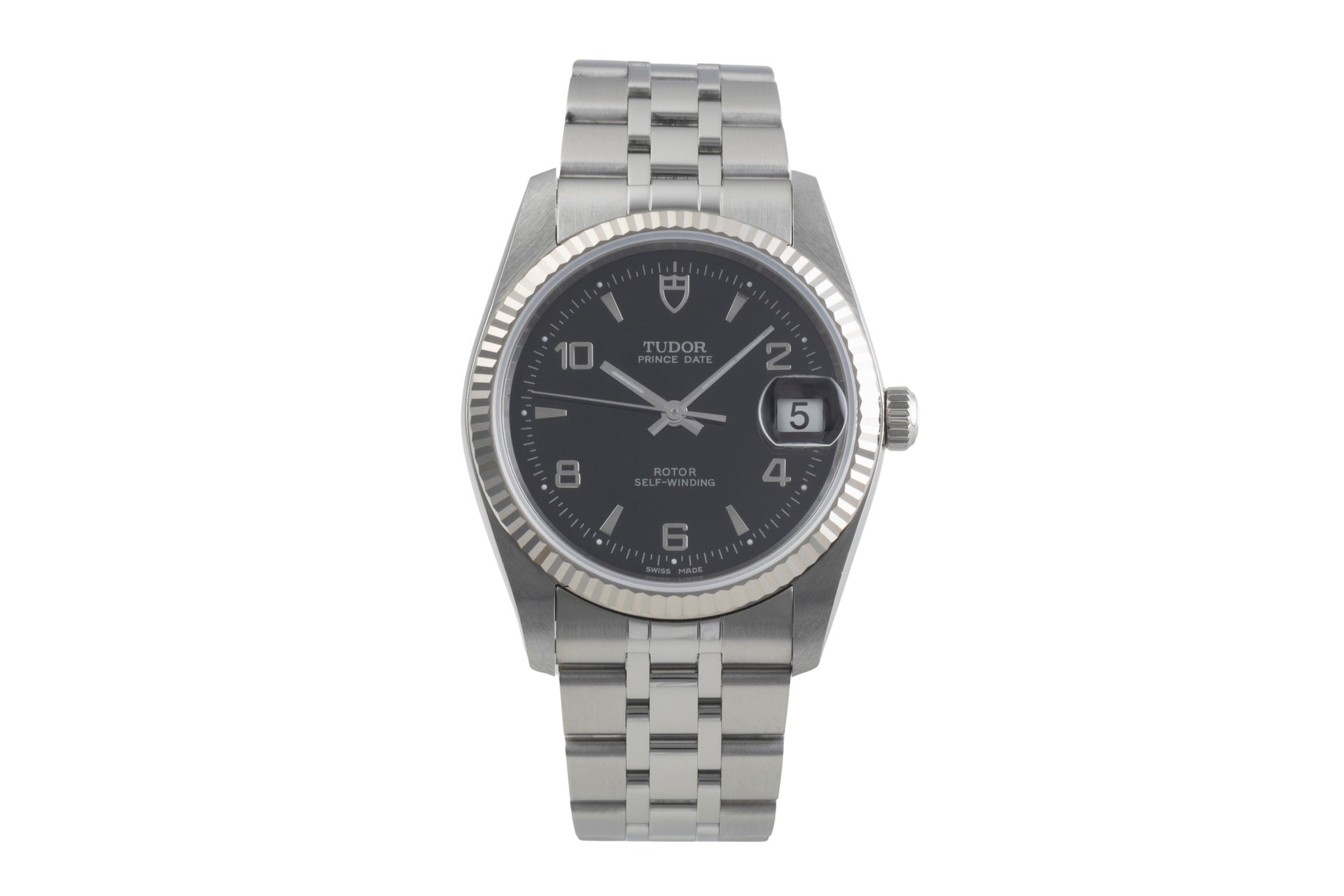 Prince Date steel white gold automatic watch 74034 0012 [ ]