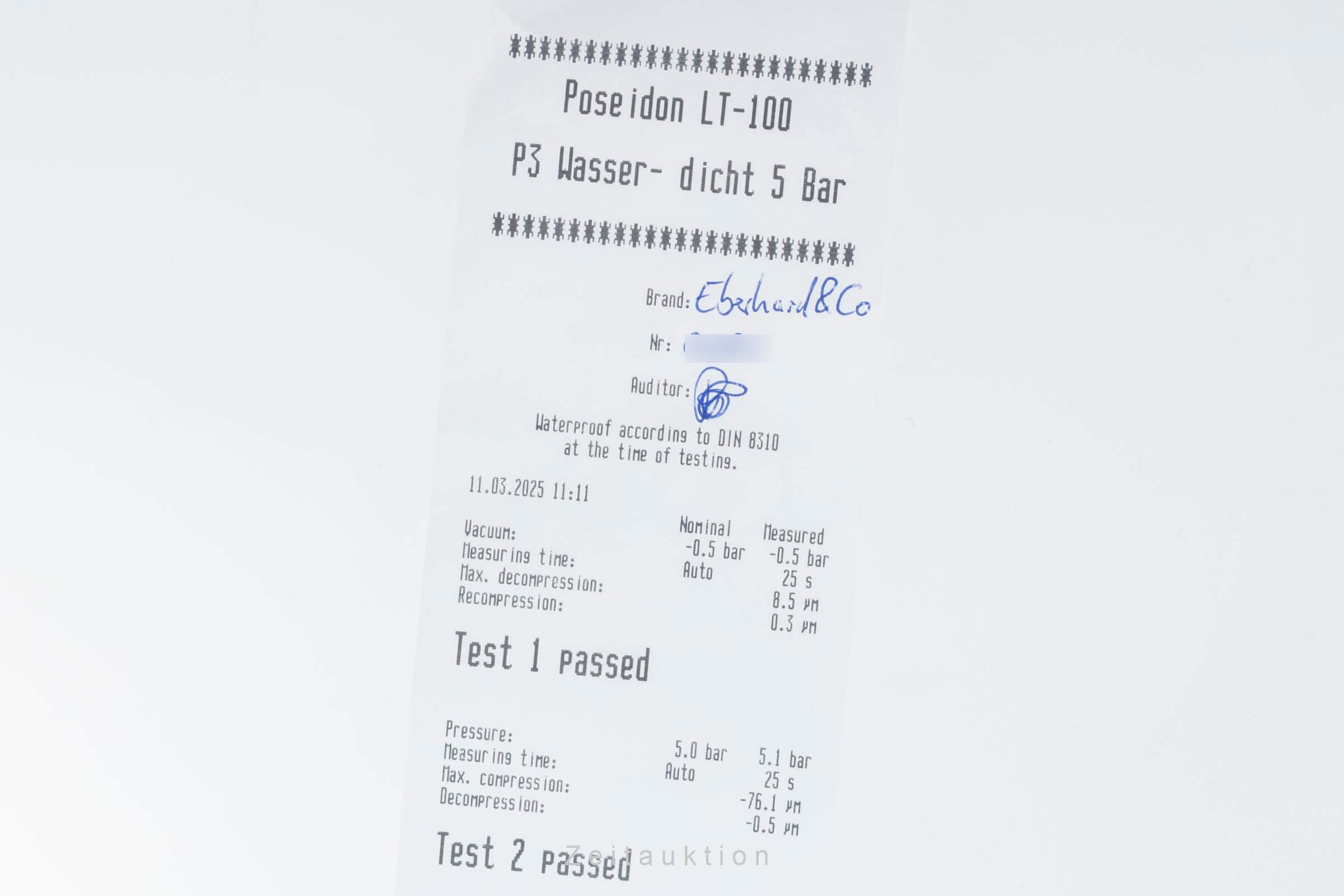 Eberhard & Co Extra Fort cronografo acciaio automatismo orologio da uomo 31952  [2501168]