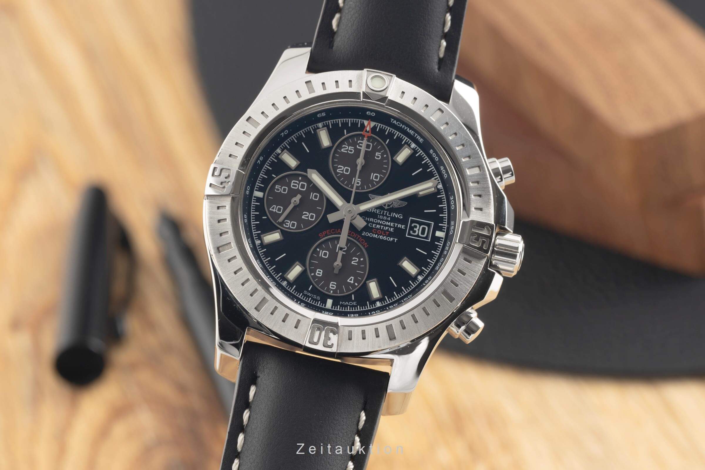 Breitling Colt Chronograph steel automatic Kal. B13 Ref. A13388