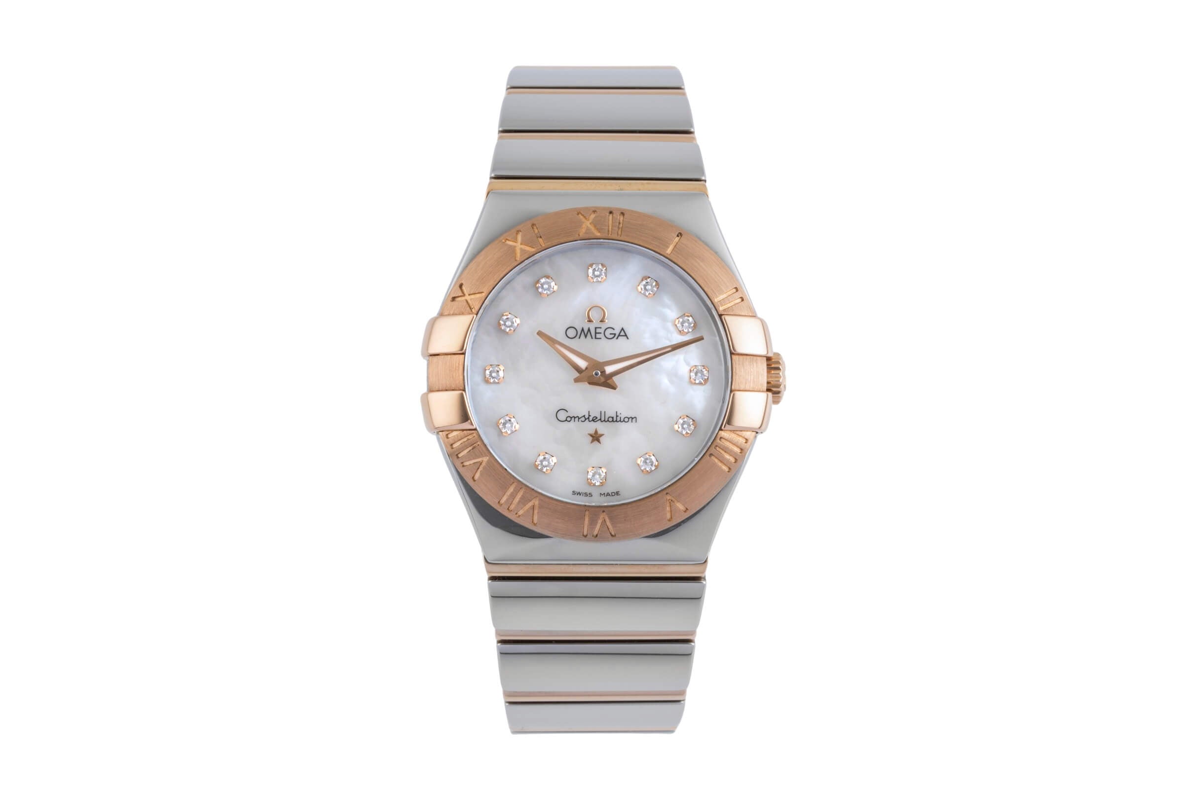 Omega Constellation acciaio / oro quarzo orologio da donna 123.20.27.60.55.003 LP: 7200EUR  [2501182]