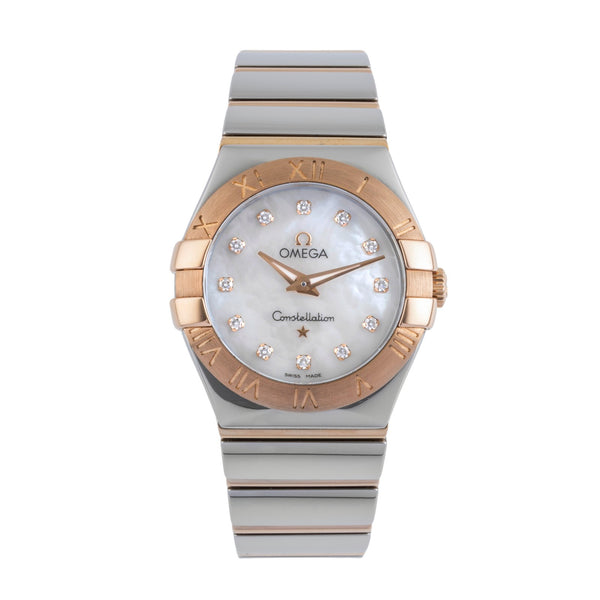 Omega Constellation acciaio / oro quarzo orologio da donna 123.20.27.60.55.003 LP: 7200EUR  [2501182]