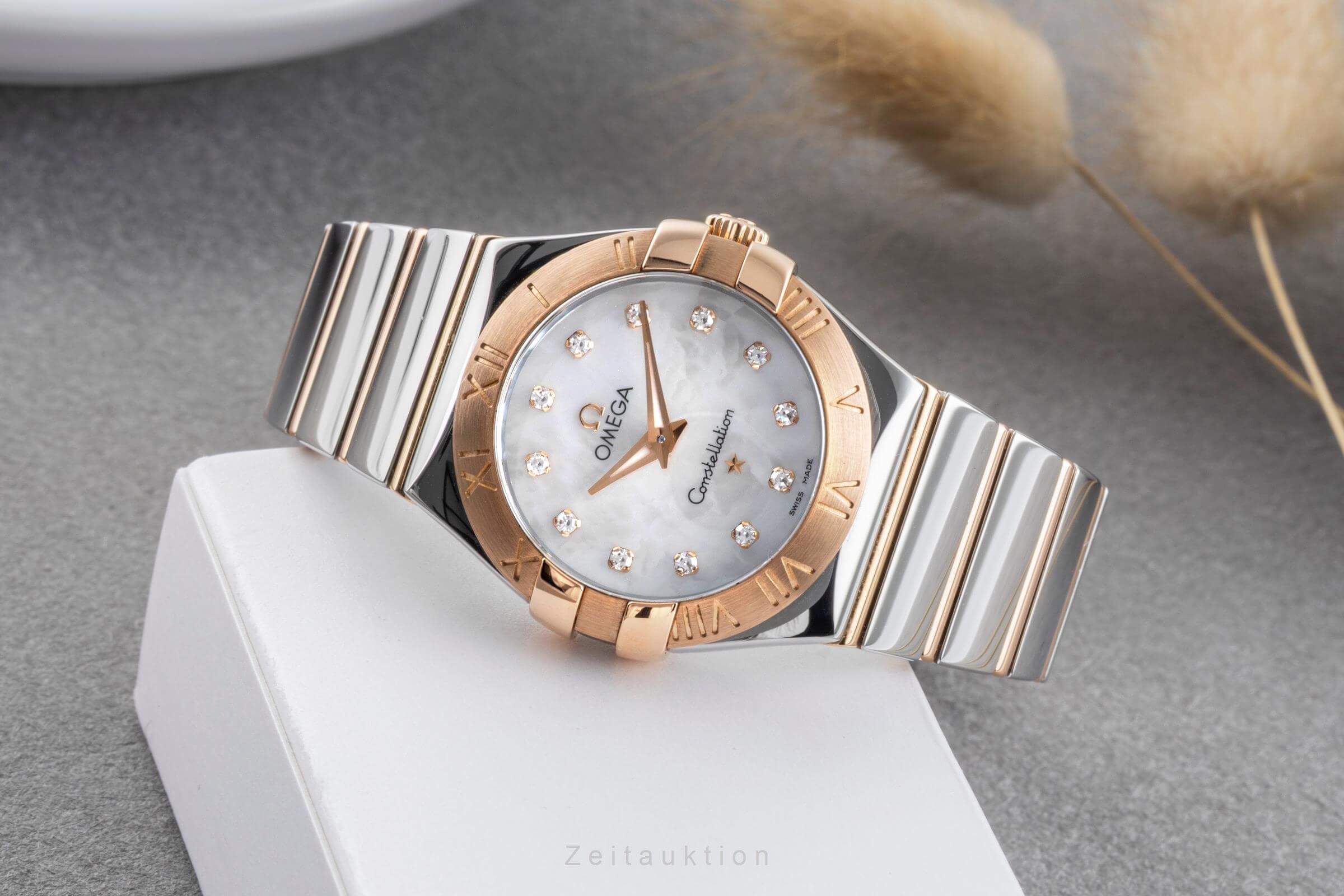 Omega Constellation acciaio / oro quarzo orologio da donna 123.20.27.60.55.003 LP: 7200EUR  [2501182]