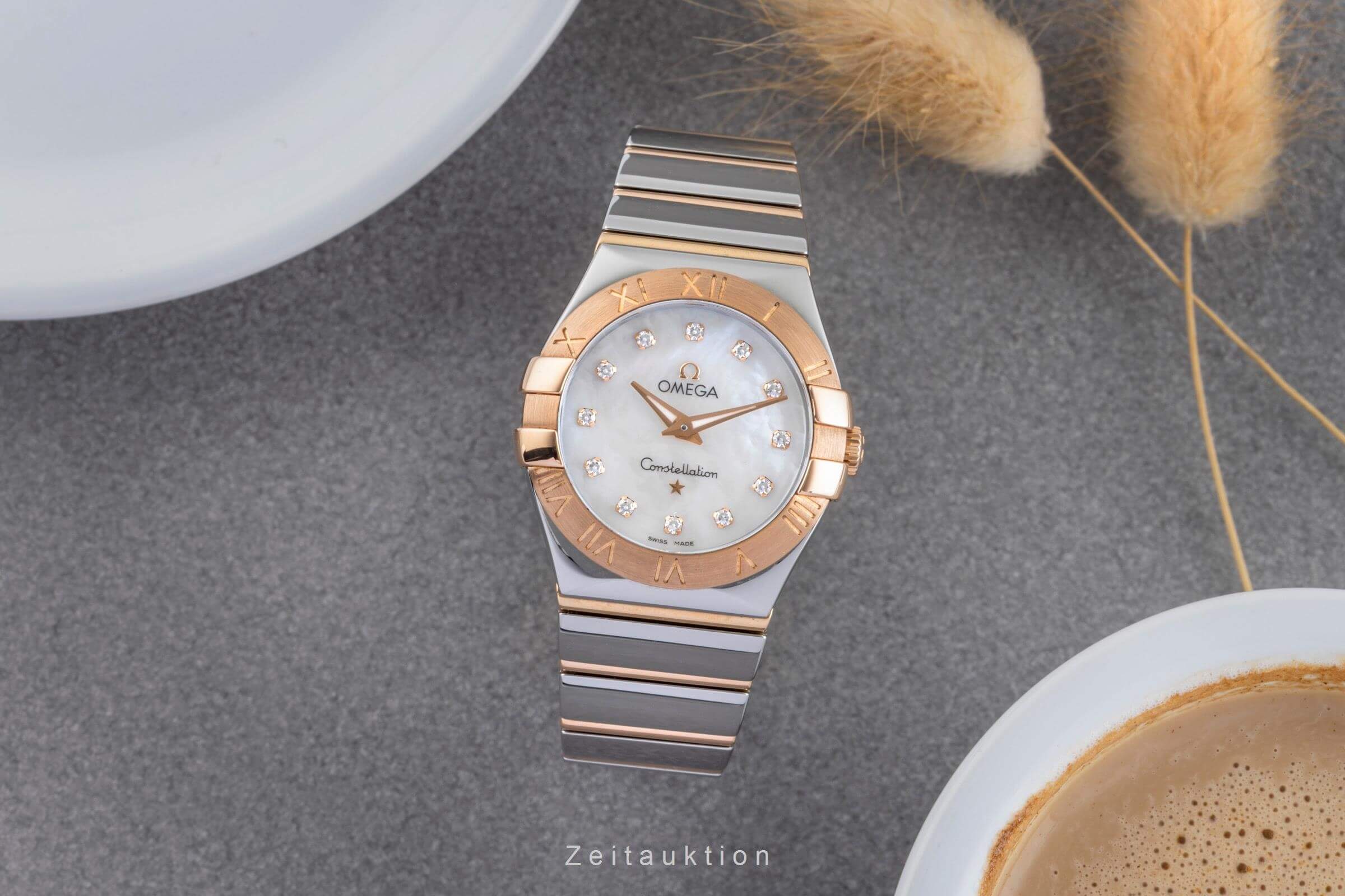 Omega Constellation acciaio / oro quarzo orologio da donna 123.20.27.60.55.003 LP: 7200EUR  [2501182]