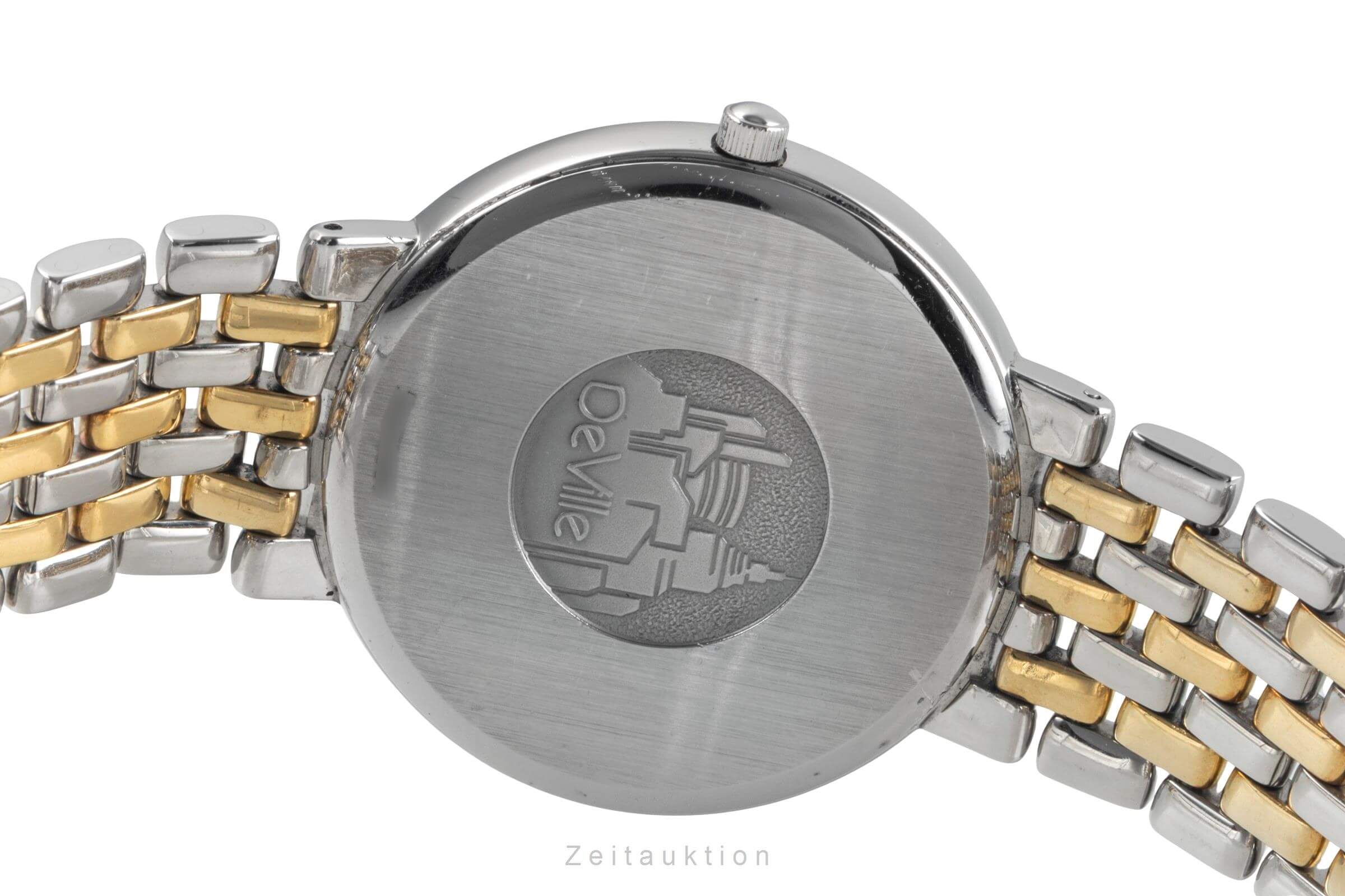 Omega De Ville acciaio / oro quarzo orologio da uomo 396.2432  [2501186]