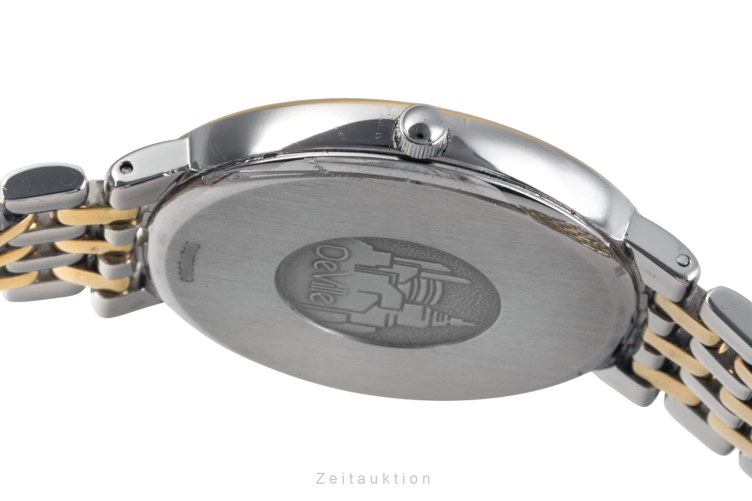 Omega De Ville acciaio / oro quarzo orologio da uomo 396.2432  [2501186]