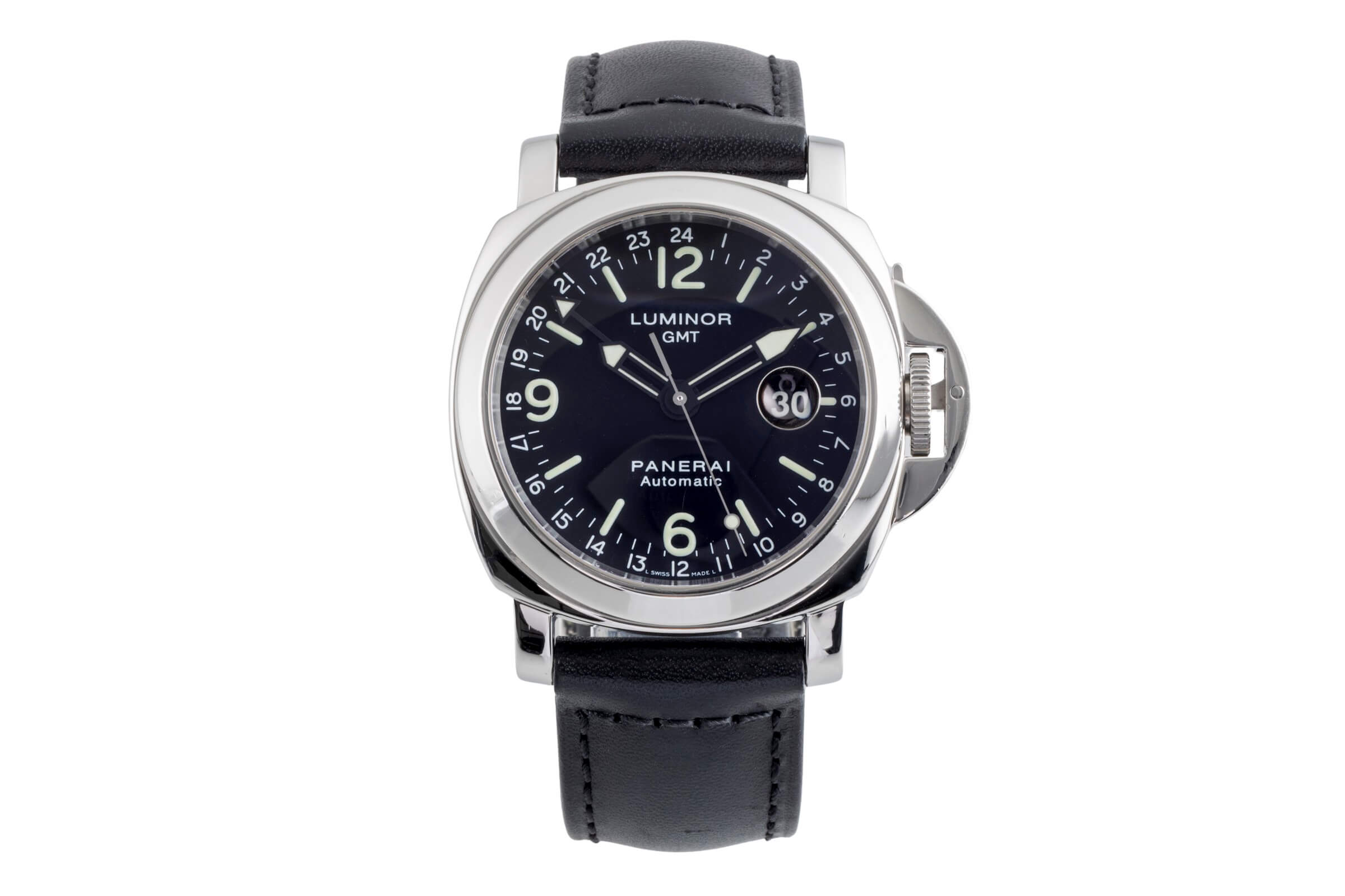 Panerai Luminor GMT acero automático reloj para caballeros PAM00063  [2501188]
