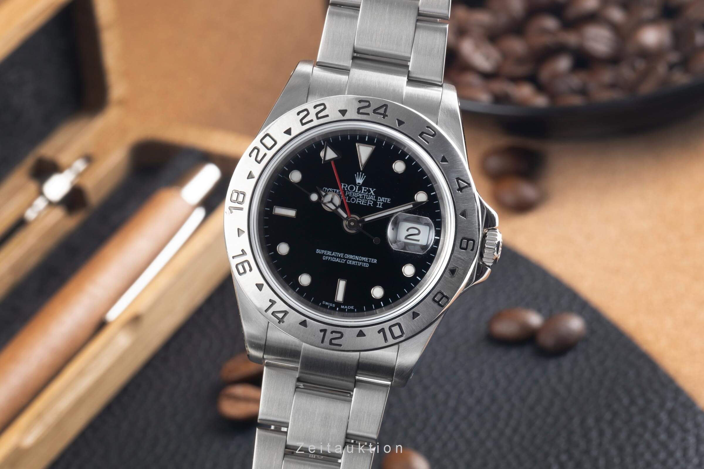 Rolex Explorer II acero automático reloj para caballeros 16570  [2501204]