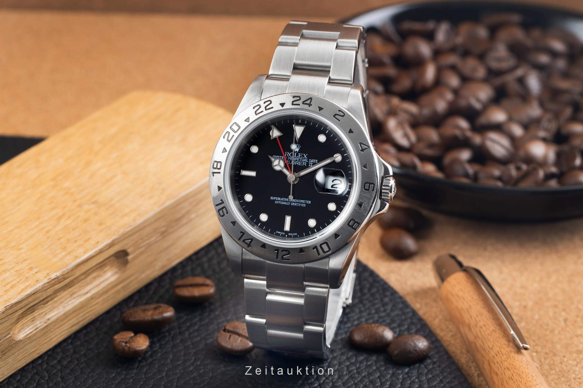 Rolex Explorer II acero automático reloj para caballeros 16570  [2501204]