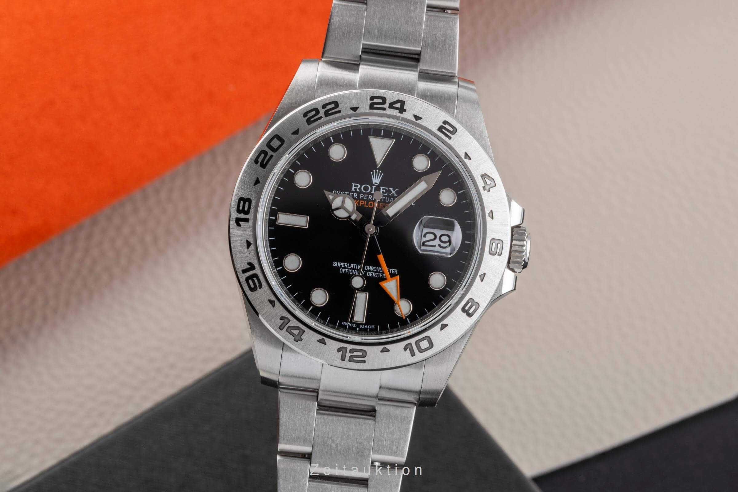 Rolex Explorer II acero automático reloj para caballeros 216570  [2501219]