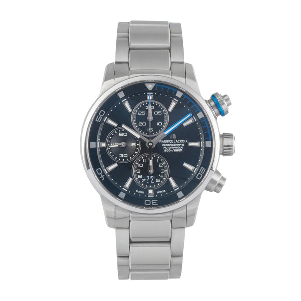 Maurice Lacroix Pontos Chronograph Automatik Stahl Ref. PT6008-SS002-331 B&P [2501226]