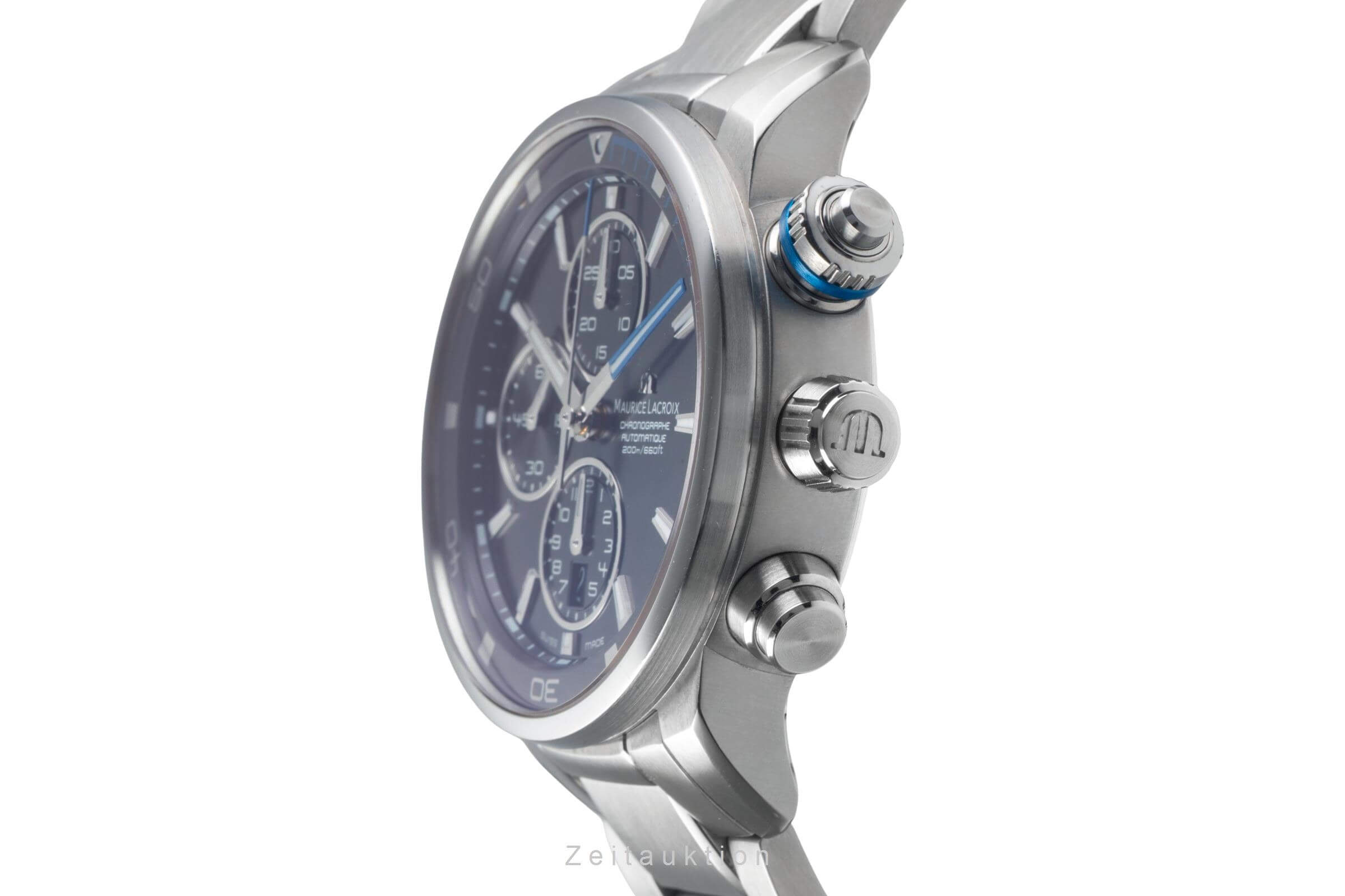 Maurice Lacroix Pontos Chronograph Automatik Stahl Ref. PT6008-SS002-331 B&P [2501226]
