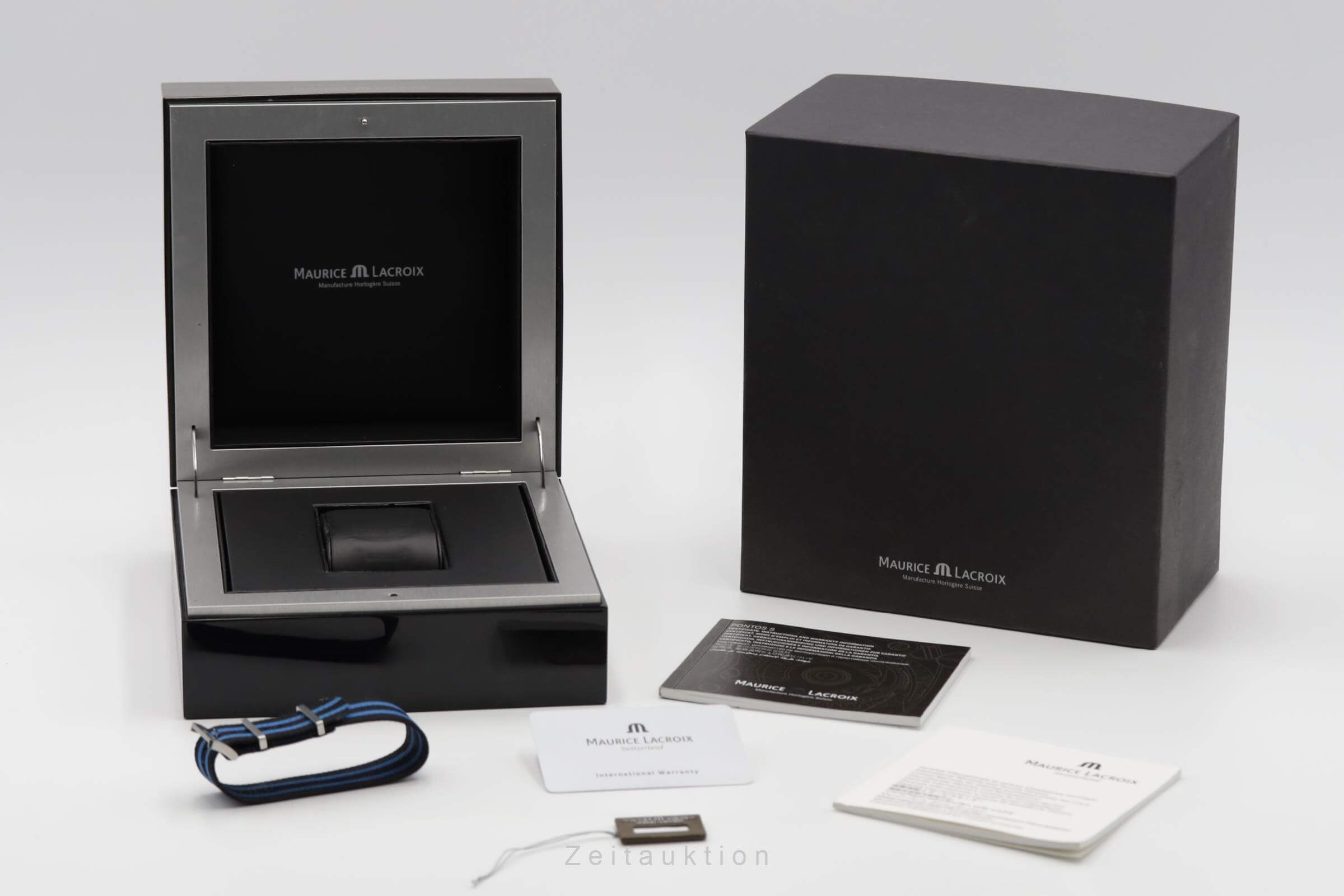 Maurice Lacroix Pontos Chronograph Automatik Stahl Ref. PT6008-SS002-331 B&P [2501226]