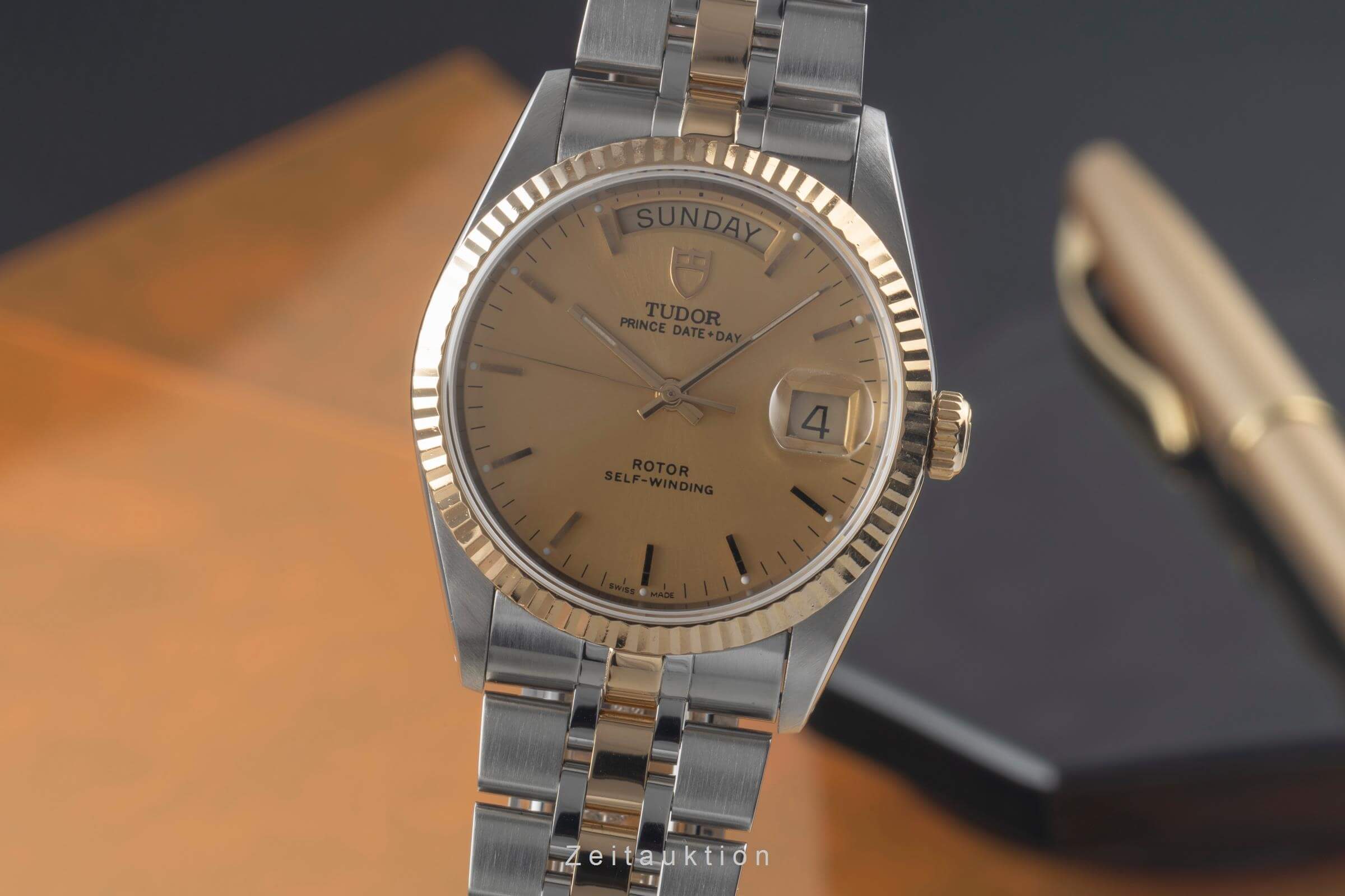 Tudor Date-Day acciaio / oro automatismo orologio da uomo 76213 LP: 4090EUR  [2501234]