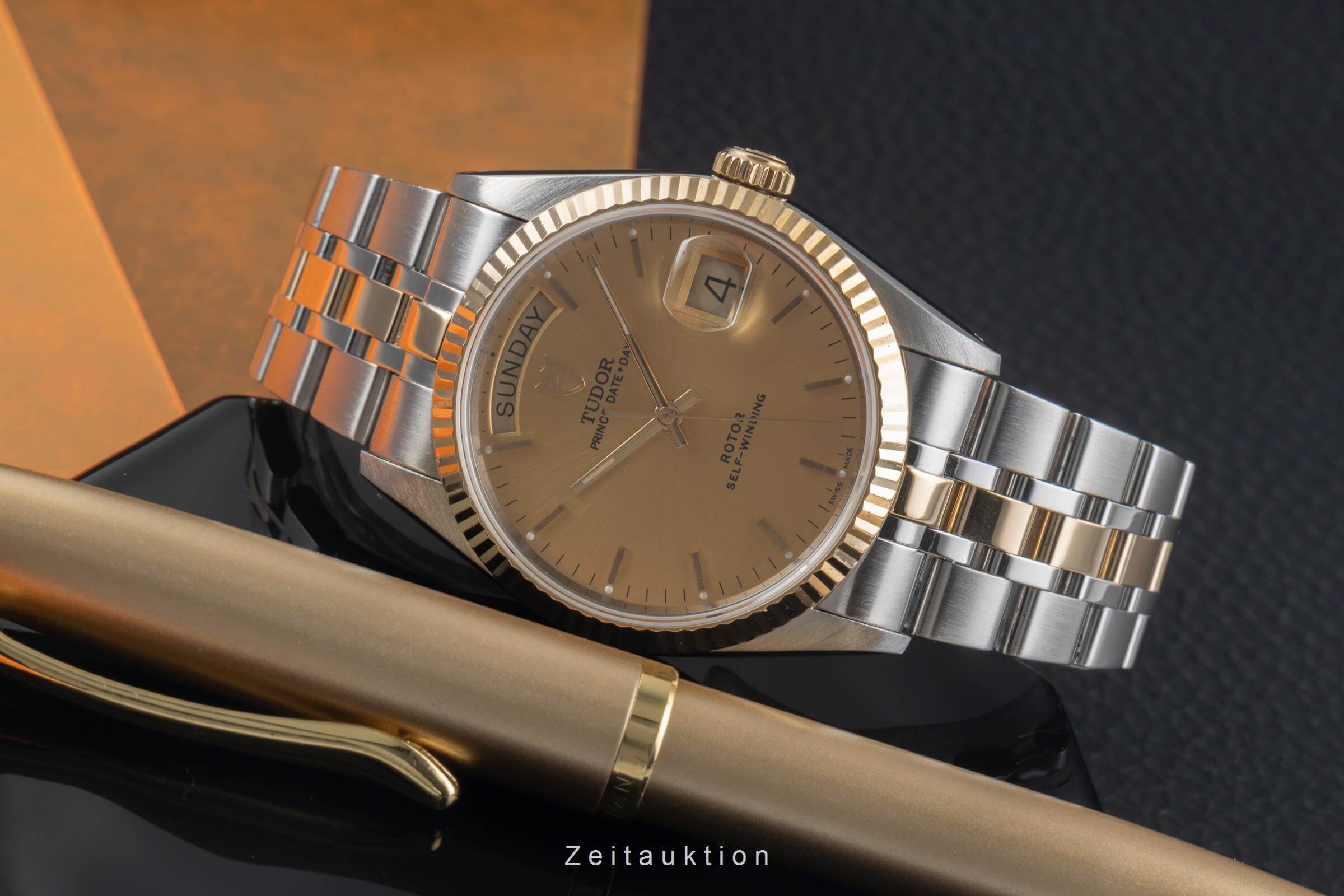 Tudor Date-Day acciaio / oro automatismo orologio da uomo 76213 LP: 4090EUR  [2501234]