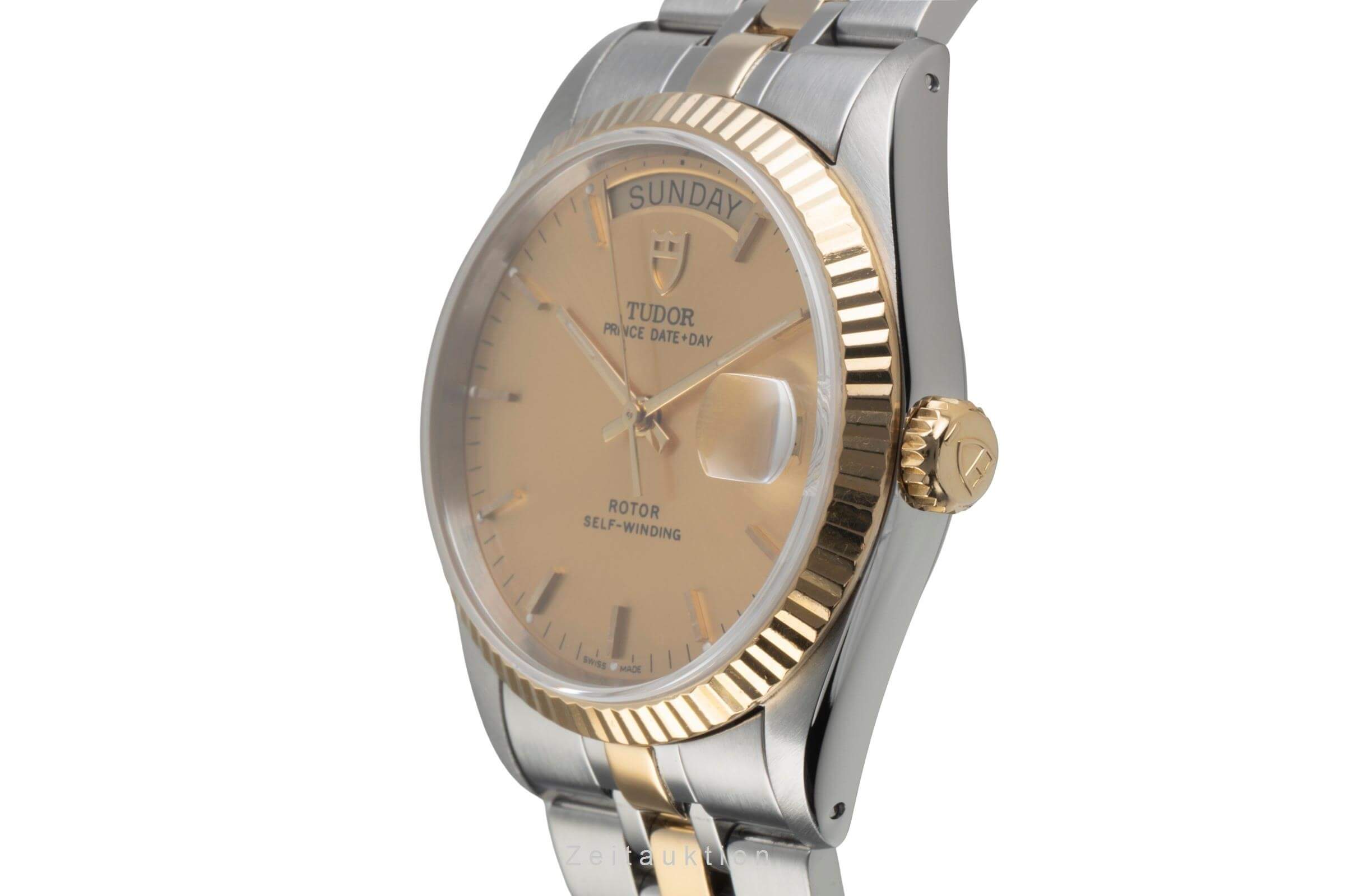 Tudor Date-Day acciaio / oro automatismo orologio da uomo 76213 LP: 4090EUR  [2501234]