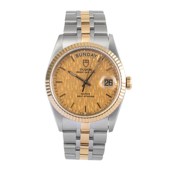 Tudor Date-Day acciaio / oro automatismo orologio da uomo 76213 LP: 4090EUR  [2501235]