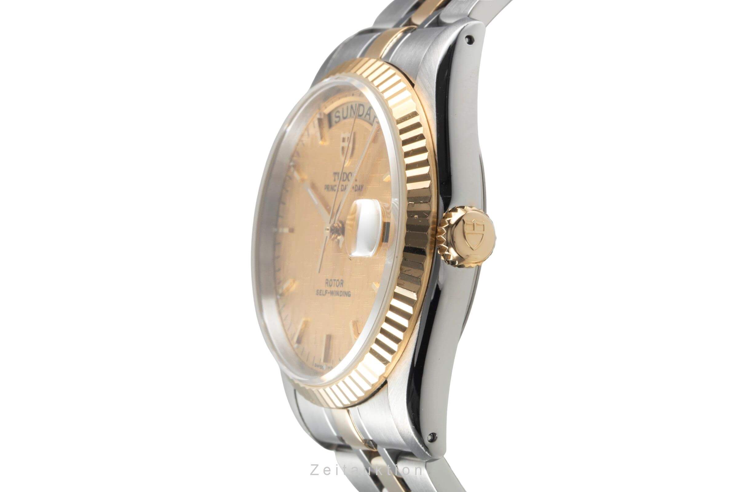 Tudor Date-Day acciaio / oro automatismo orologio da uomo 76213 LP: 4090EUR  [2501235]