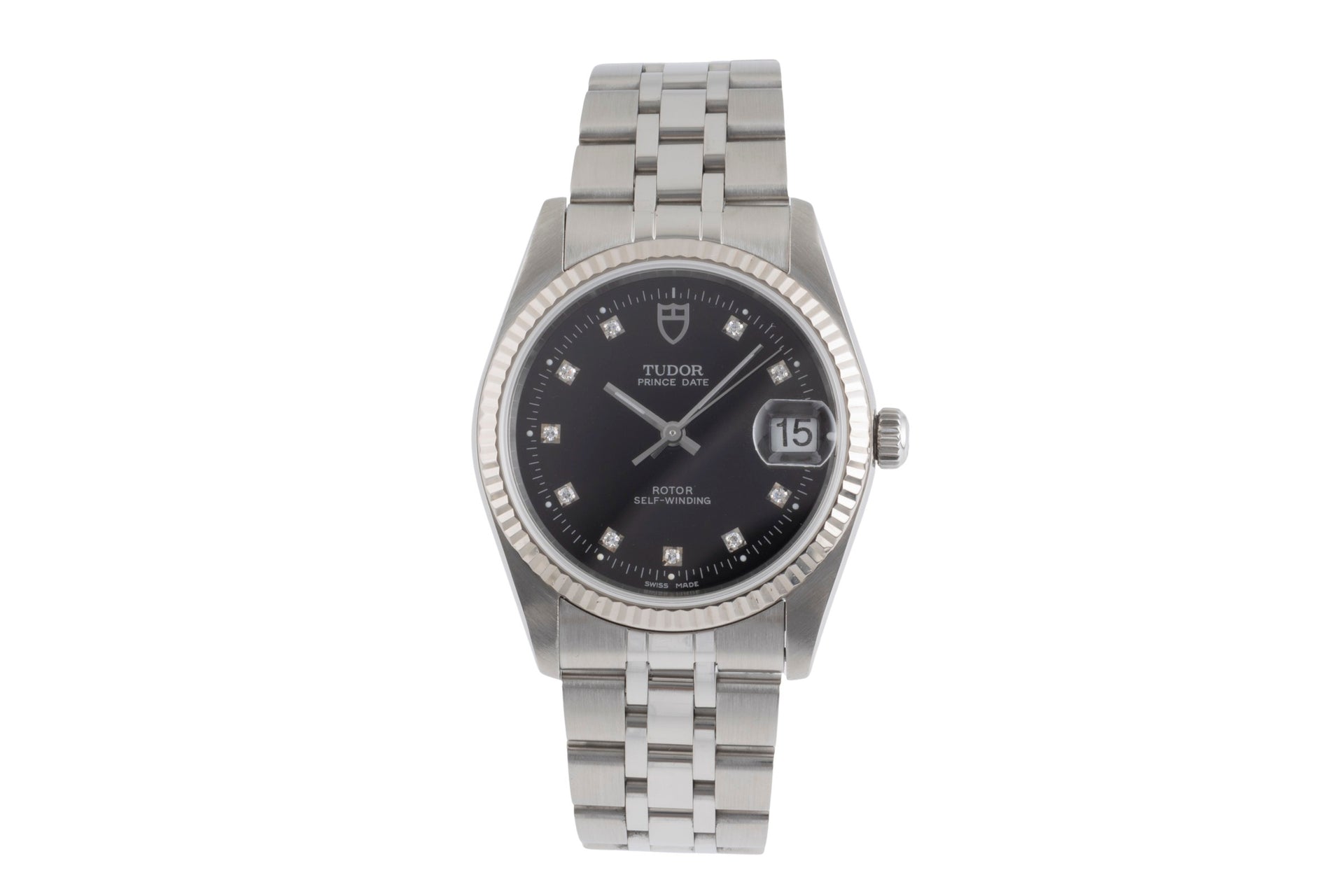 Prince Date steel white gold automatic watch 74034 [ ]
